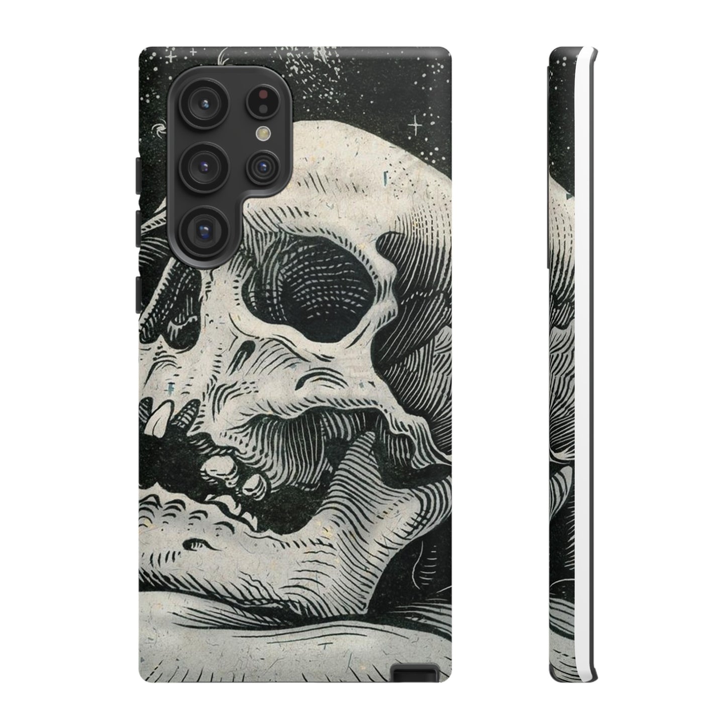 Skull Wallpaper Phone Case | iPhone 15 Plus/ Pro, 14, 13, 12| Google Pixel 7, Pro, 5| Samsung Galaxy S23 All Major Phone Models