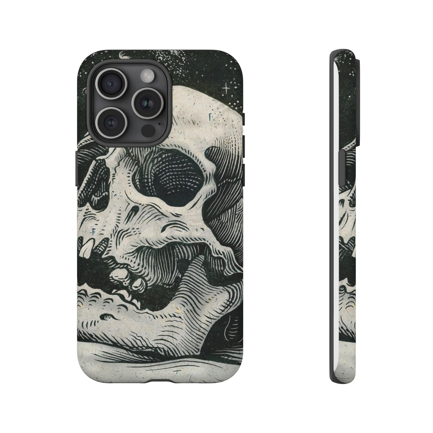 Skull Wallpaper Phone Case | iPhone 15 Plus/ Pro, 14, 13, 12| Google Pixel 7, Pro, 5| Samsung Galaxy S23 All Major Phone Models