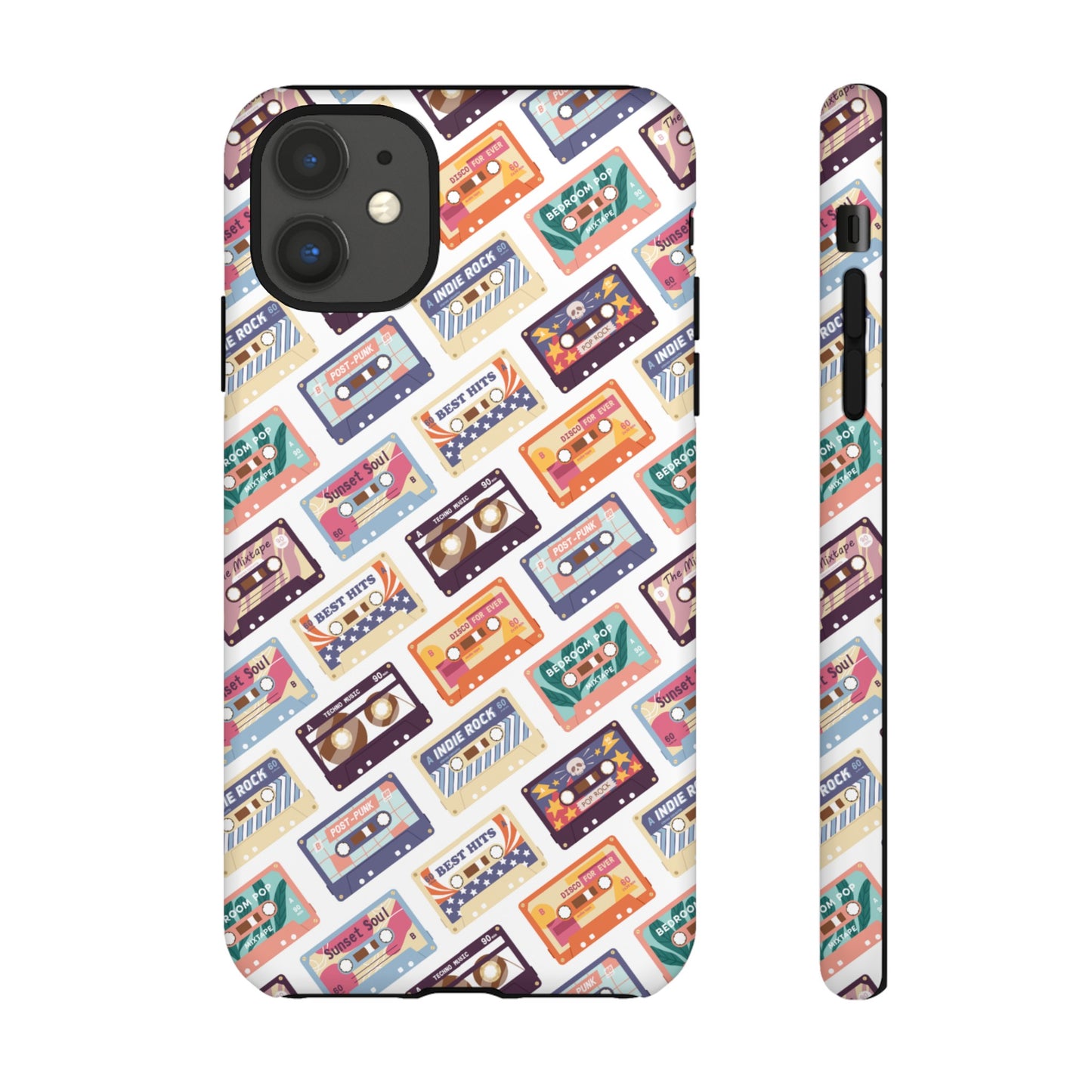 Retro Cassettes Phone Case | iPhone 15 Plus/ Pro, 14, 13, 12| Google Pixel 7, Pro, 5| Samsung Galaxy S23 All Major Phone Models