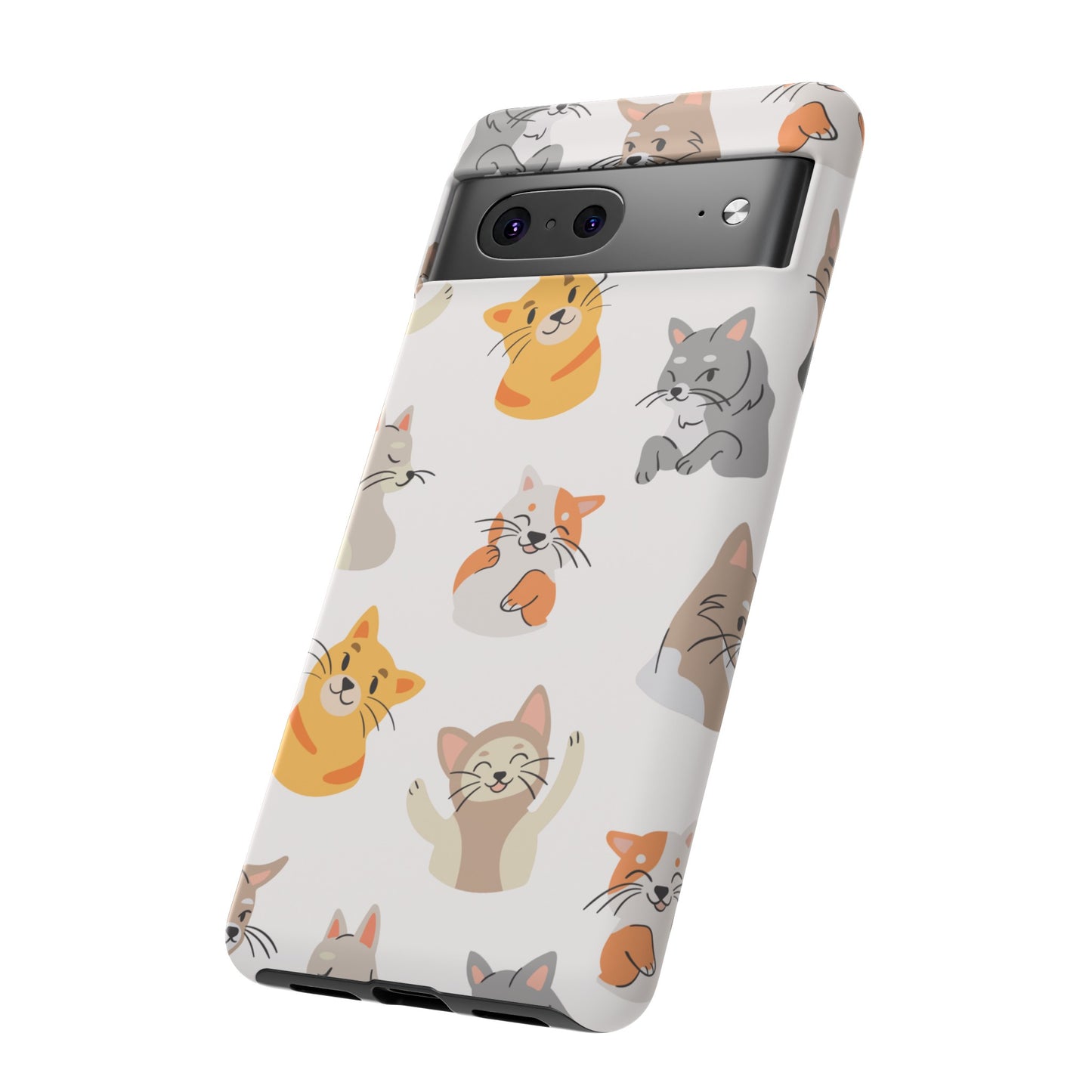 Adorable Cats Wallpaper Phone Case | iPhone 15 Plus/ Pro, 14, 13, 12| Google Pixel 7, Pro, 5| Samsung Galaxy S23 All Major Phone Models