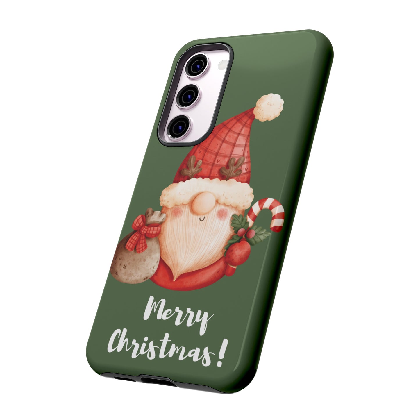 Cute Merry Christmas Wallpaper Phone Case | iPhone 15 Plus/ Pro, 14, 13, 12| Google Pixel 7, Pro, 5| Samsung Galaxy S23 All Major Phone Models