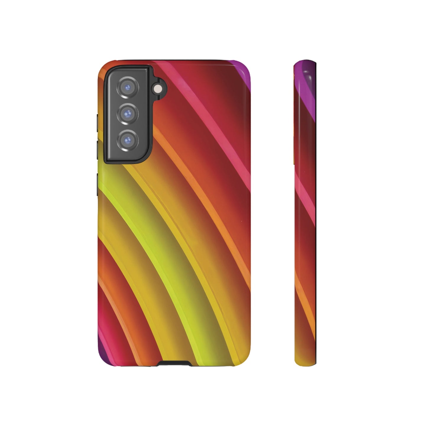 Curved Colourful Wallpaper Phone Case | iPhone 15 Plus/ Pro, 14, 13, 12| Google Pixel 7, Pro, 5| Samsung Galaxy S23 All Major Phone Models