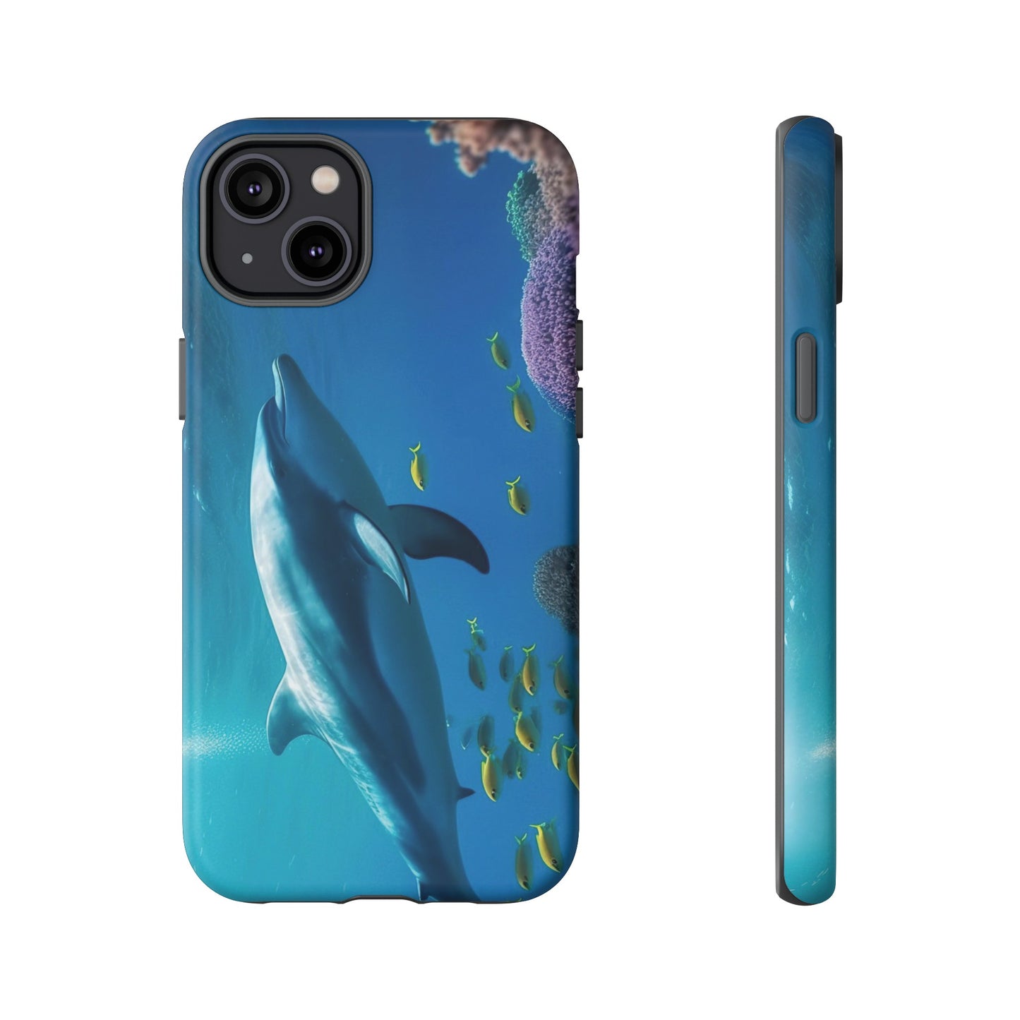 Dolphin Wallpaper Phone Case | iPhone 15 Plus/ Pro, 14, 13, 12| Google Pixel 7, Pro, 5| Samsung Galaxy S23 All Major Phone Models