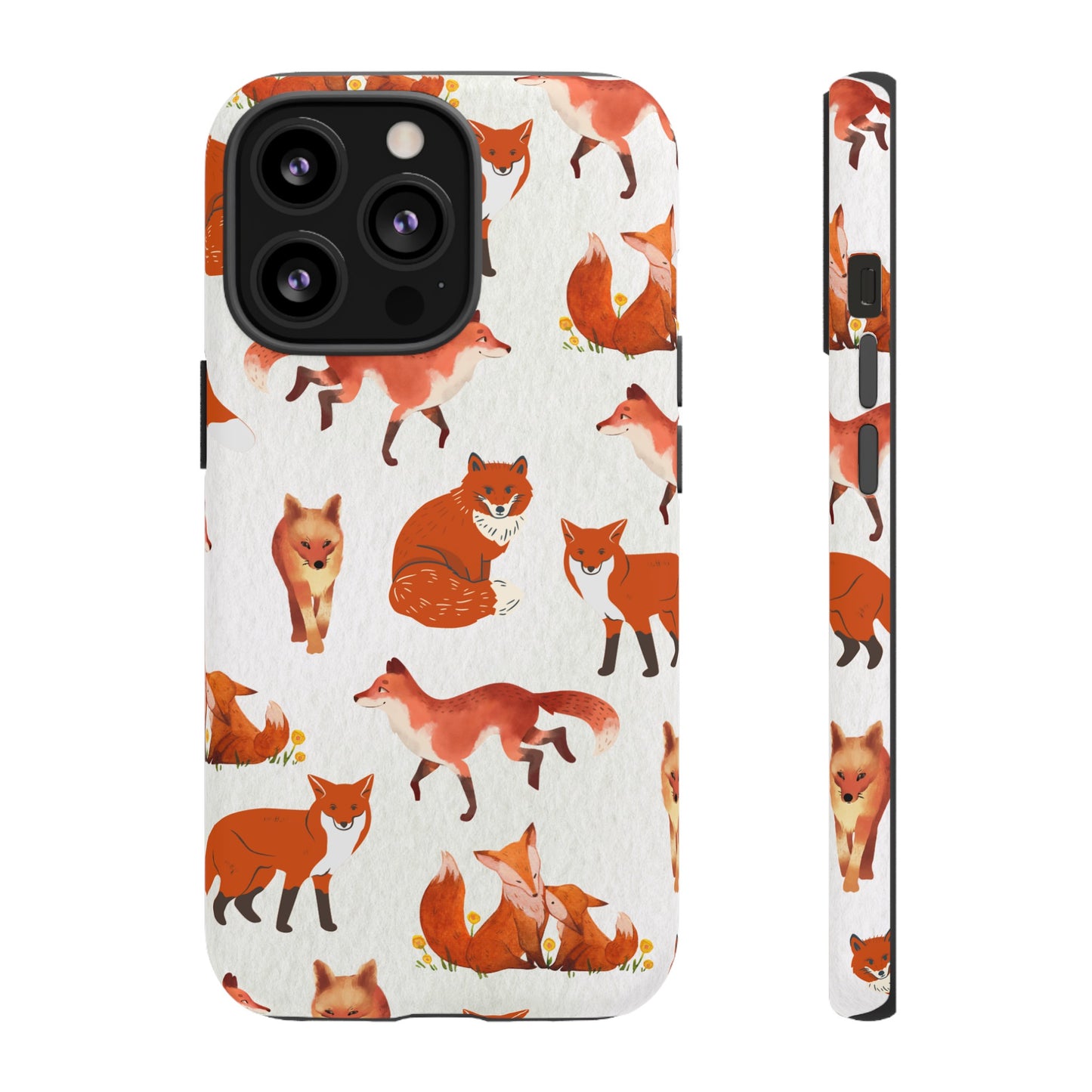 Foxes Wallpaper Phone Case | iPhone 15 Plus/ Pro, 14, 13, 12| Google Pixel 7, Pro, 5| Samsung Galaxy S23 All Major Phone Models