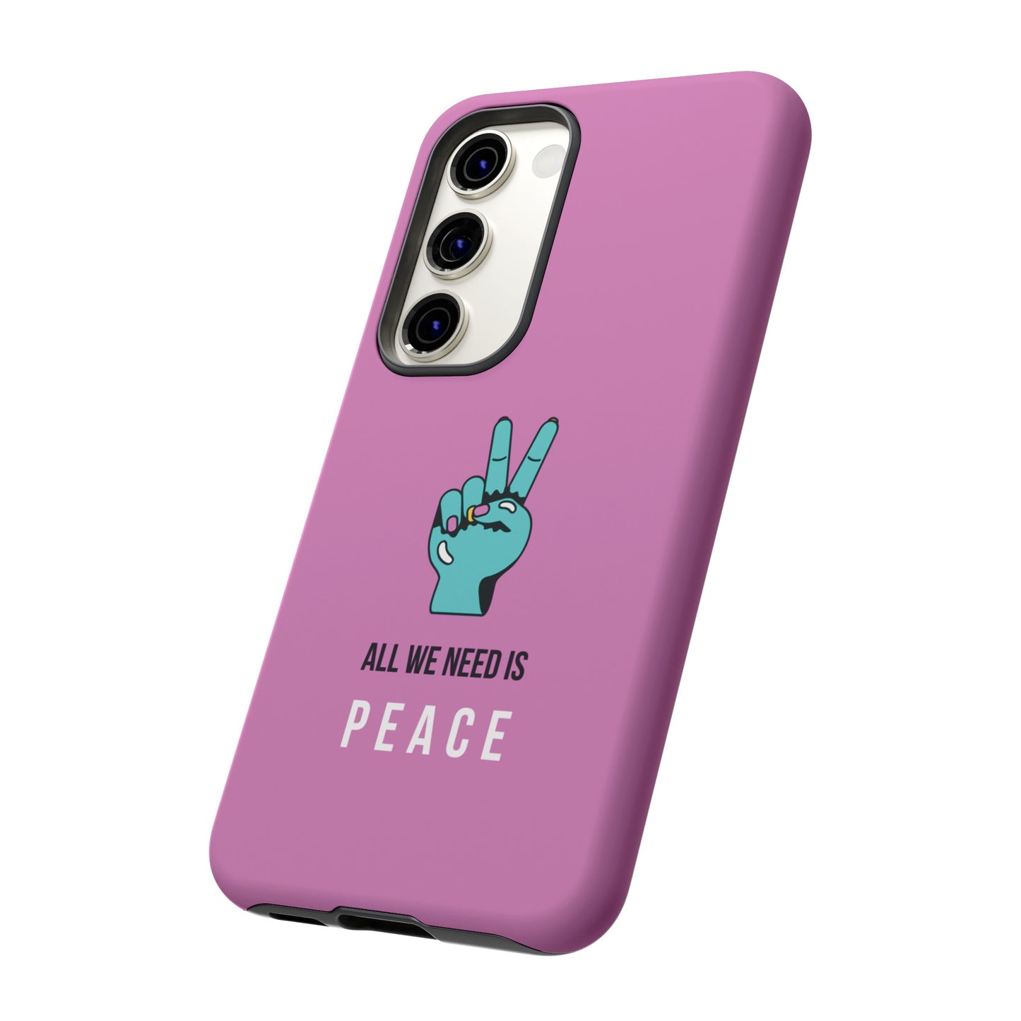 All We Need Is Peace Wallpaper Phone Case | iPhone 15 Plus/ Pro, 14, 13, 12| Google Pixel 7, Pro, 5| Samsung Galaxy S23 All Major Phone Models