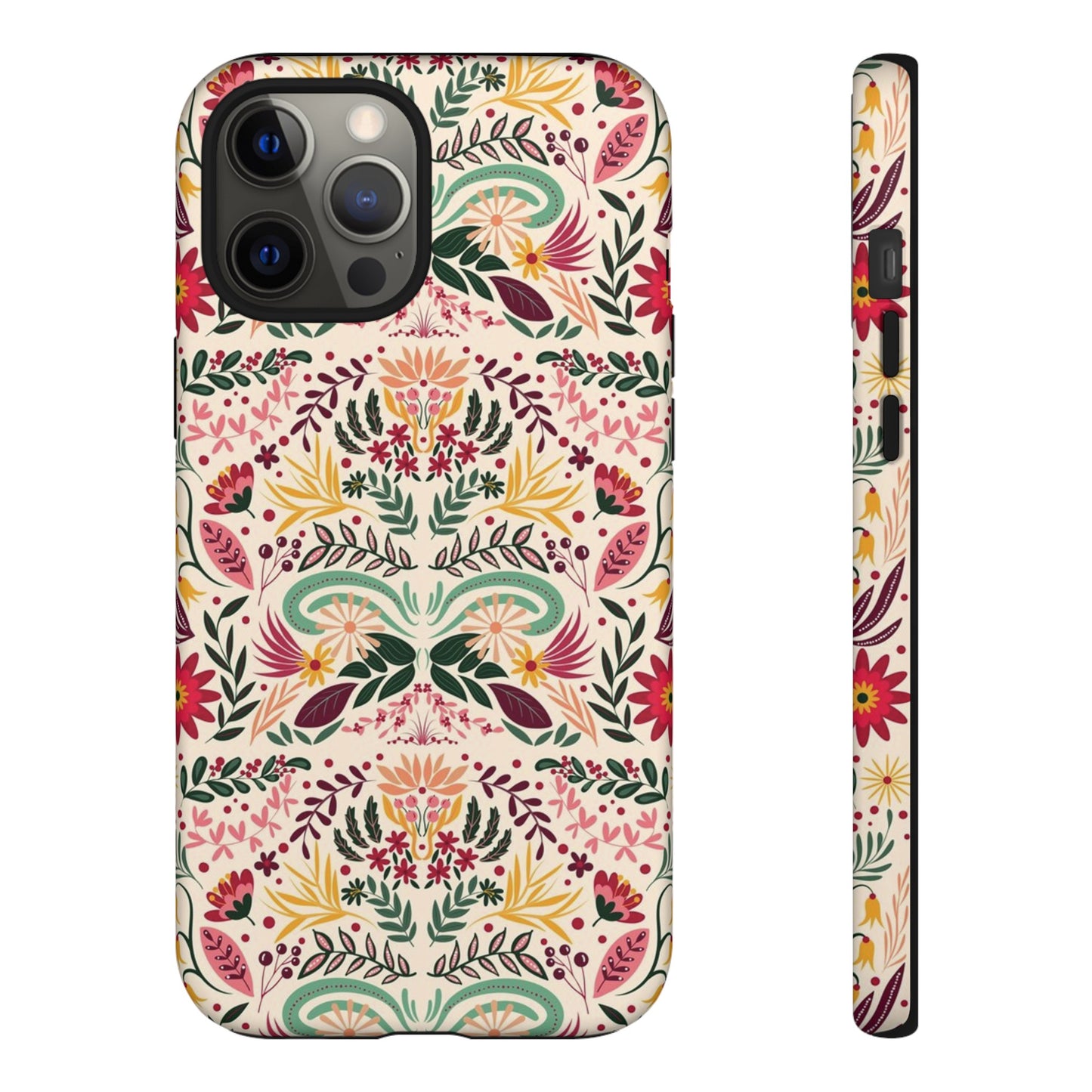 Bright Floral Wallpaper Phone Case | iPhone 15 Plus/ Pro, 14, 13, 12| Google Pixel 7, Pro, 5| Samsung Galaxy S23 All Major Phone Models