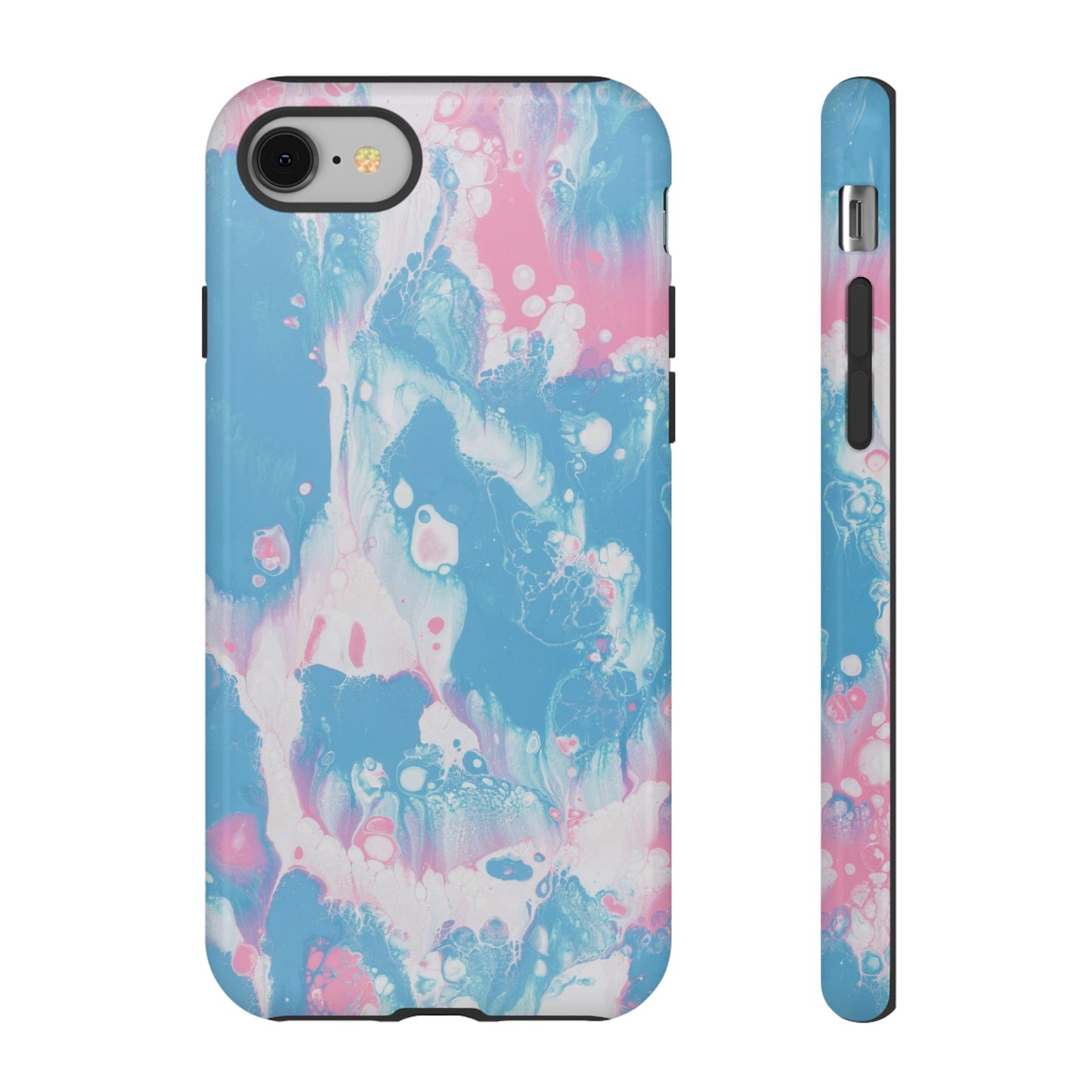 Baby Pink & Blue Resin Inspired Phone Case |iPhone 15 Plus/ Pro, 14, 13, 12|Google Pixel 7, Pro, 5|Samsung Galaxy S23 All Major Phone Models