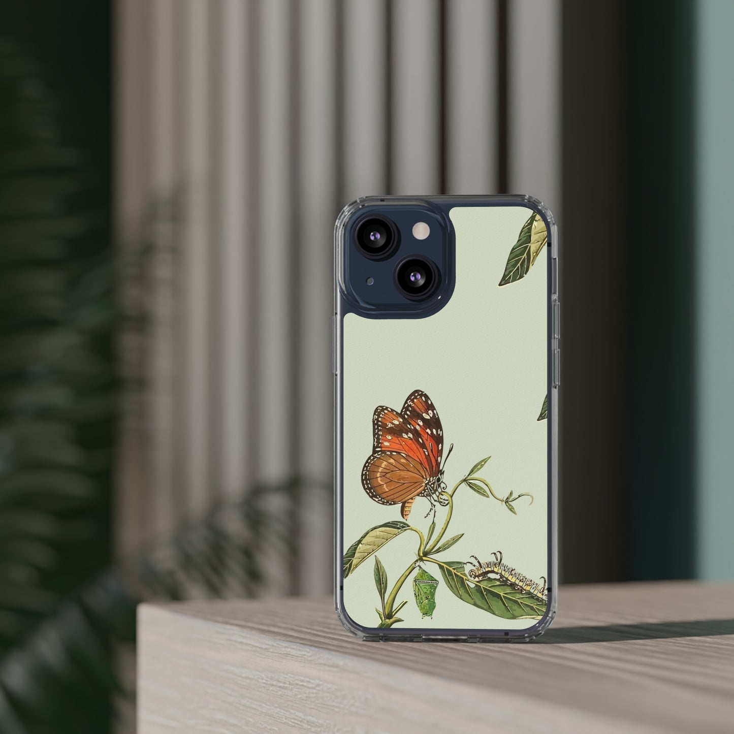 Orange Butterfly Wallpaper Phone Case | iPhone 15 Plus/ Pro, 14, 13, 12| Google Pixel 7, Pro, 5| Samsung Galaxy S23 All Major Phone Models