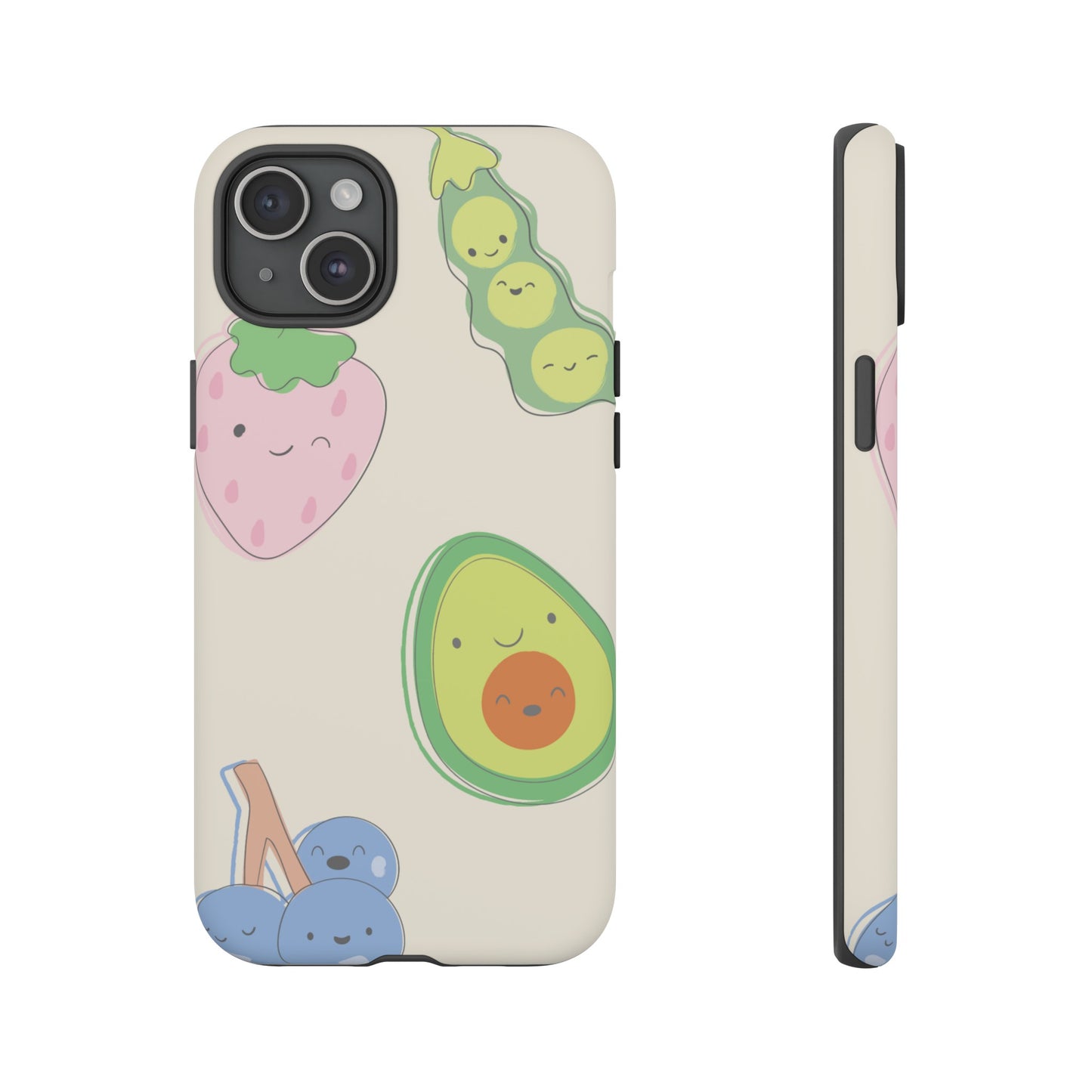 Happy Food Wallpaper Phone Case | iPhone 15 Plus/ Pro, 14, 13, 12| Google Pixel 7, Pro, 5| Samsung Galaxy S23 All Major Phone Models