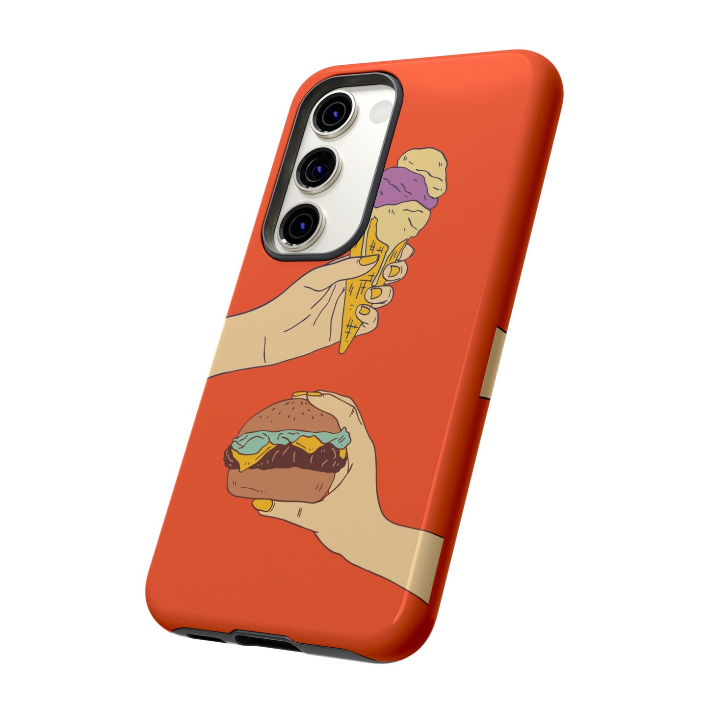 IceCream Or Hamburger? Phone Case | iPhone 15 Plus/ Pro, 14, 13, 12| Google Pixel 7, Pro, 5| Samsung Galaxy S23 All Major Phone Models