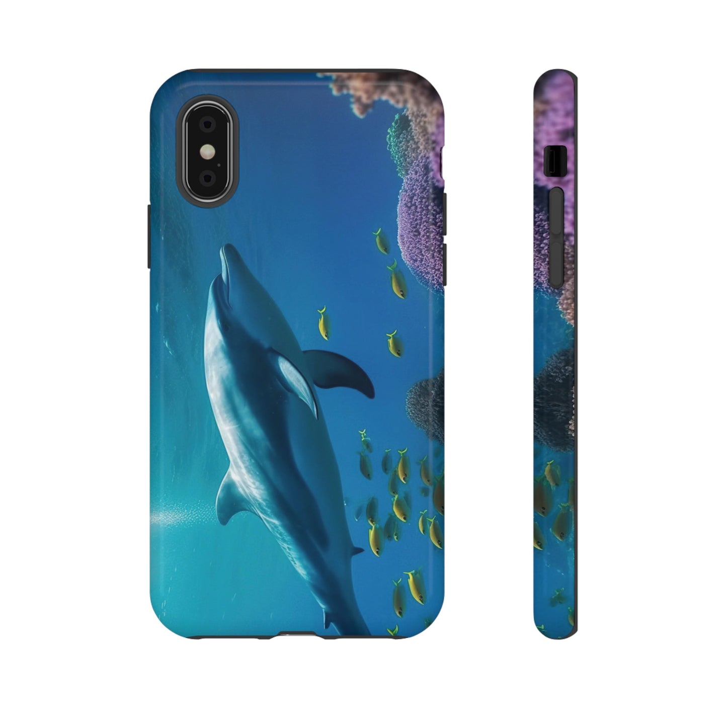 Dolphin Wallpaper Phone Case | iPhone 15 Plus/ Pro, 14, 13, 12| Google Pixel 7, Pro, 5| Samsung Galaxy S23 All Major Phone Models