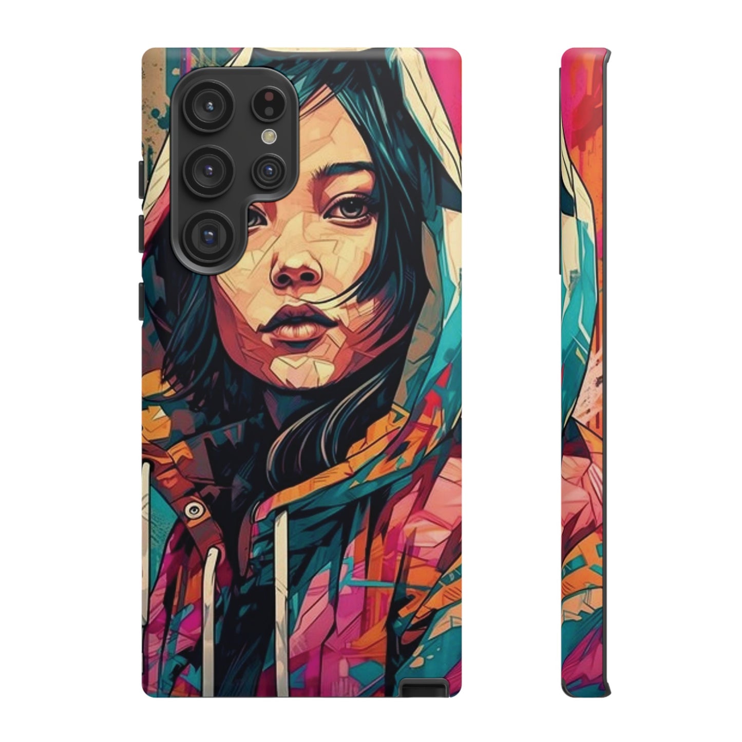 Girl Painting Wallpaper Phone Case | iPhone 15 Plus/ Pro, 14, 13, 12| Google Pixel 7, Pro, 5| Samsung Galaxy S23 All Major Phone Models