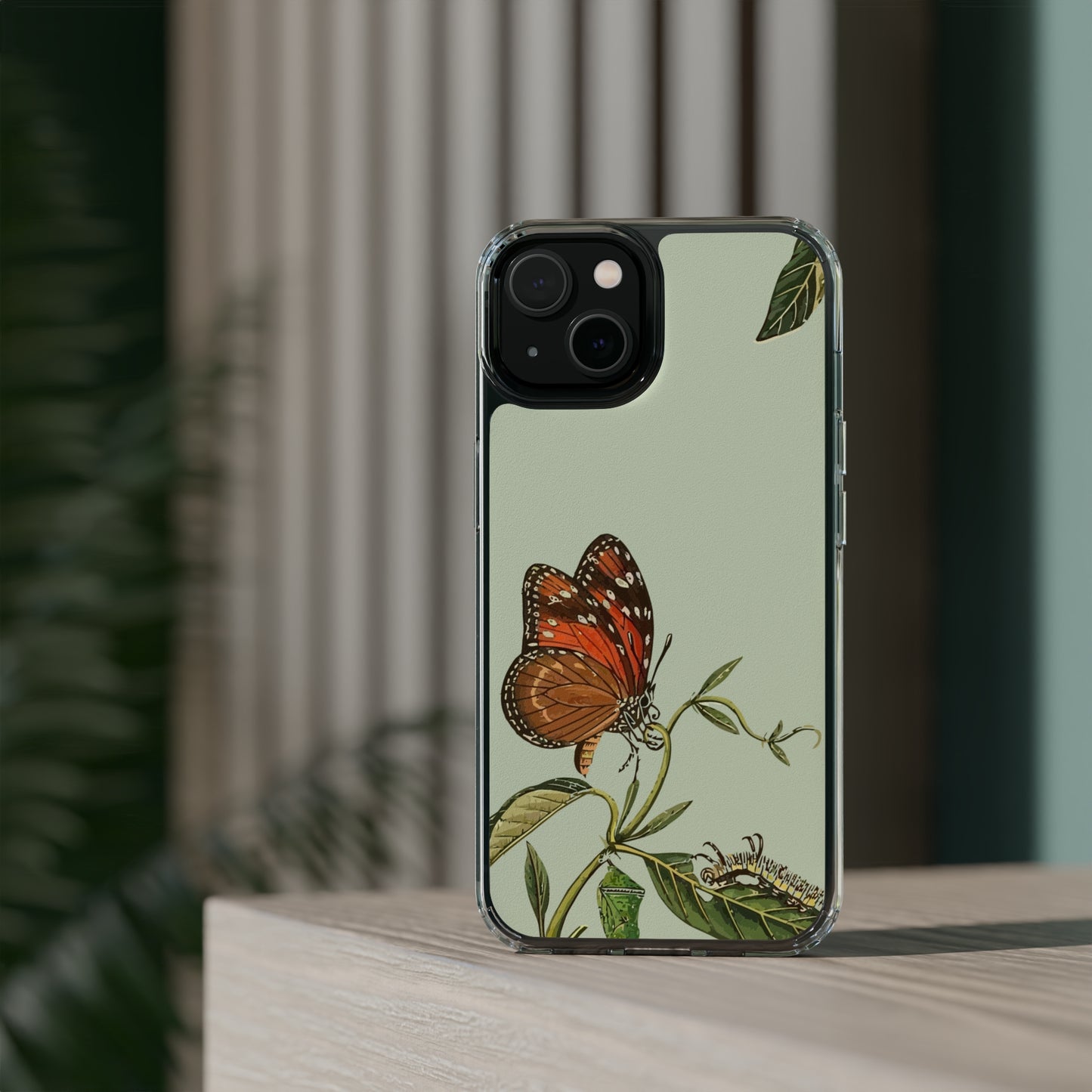 Orange Butterfly Wallpaper Phone Case | iPhone 15 Plus/ Pro, 14, 13, 12| Google Pixel 7, Pro, 5| Samsung Galaxy S23 All Major Phone Models