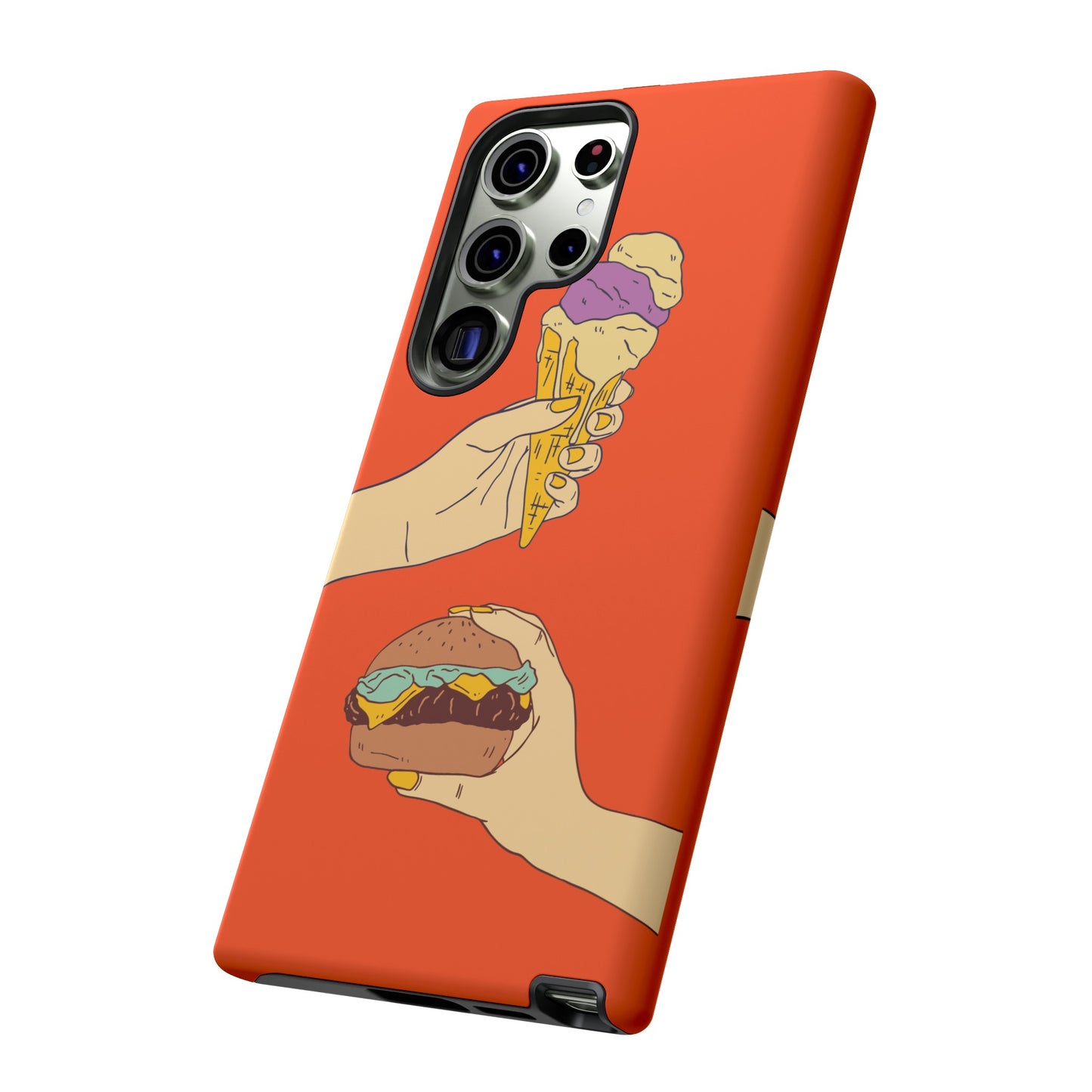 IceCream Or Hamburger? Phone Case | iPhone 15 Plus/ Pro, 14, 13, 12| Google Pixel 7, Pro, 5| Samsung Galaxy S23 All Major Phone Models