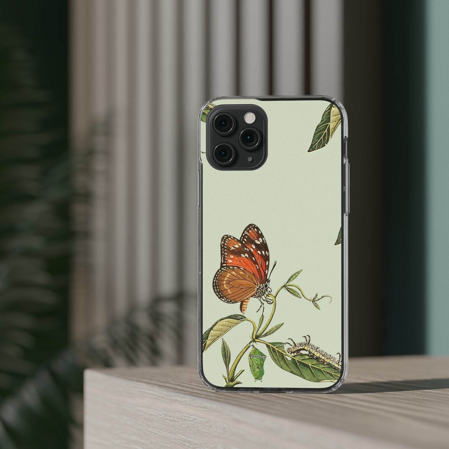 Orange Butterfly Wallpaper Phone Case | iPhone 15 Plus/ Pro, 14, 13, 12| Google Pixel 7, Pro, 5| Samsung Galaxy S23 All Major Phone Models