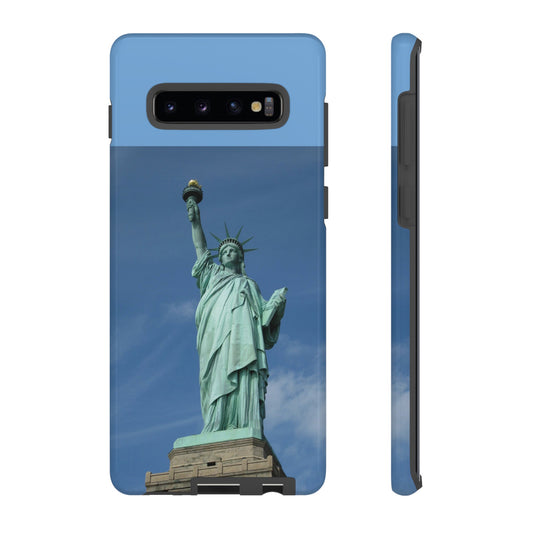 Statue Of Liberty Wallpaper Phone Case | iPhone 15 Plus/ Pro, 14, 13, 12| Google Pixel 7, Pro, 5| Samsung Galaxy S23 All Major Phone Models