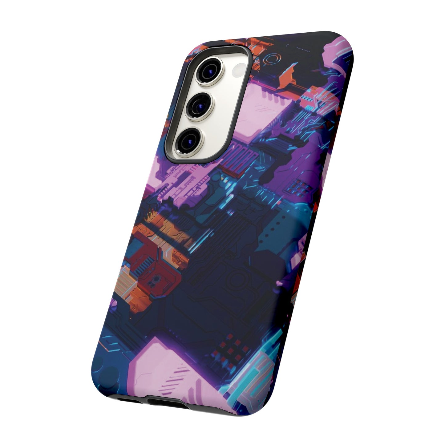 Purple Circuit Board Wallpaper Phone Case | iPhone 15 Plus/ Pro, 14, 13, 12| Google Pixel 7, Pro, 5| Samsung Galaxy S23 All Major Phone Models