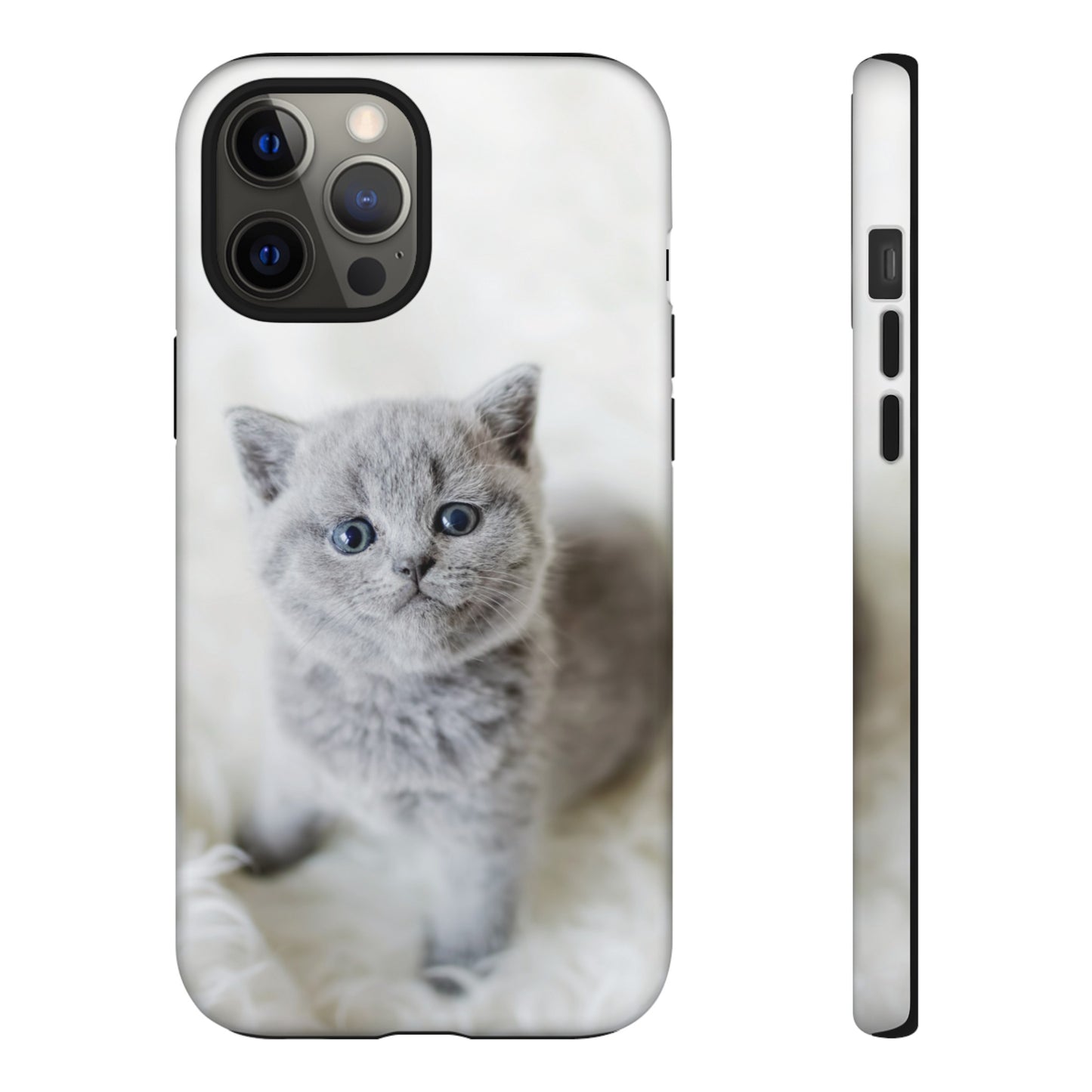 Grey Kitten Wallpaper Phone Case | iPhone 15 Plus/ Pro, 14, 13, 12| Google Pixel 7, Pro, 5| Samsung Galaxy S23 All Major Phone Models