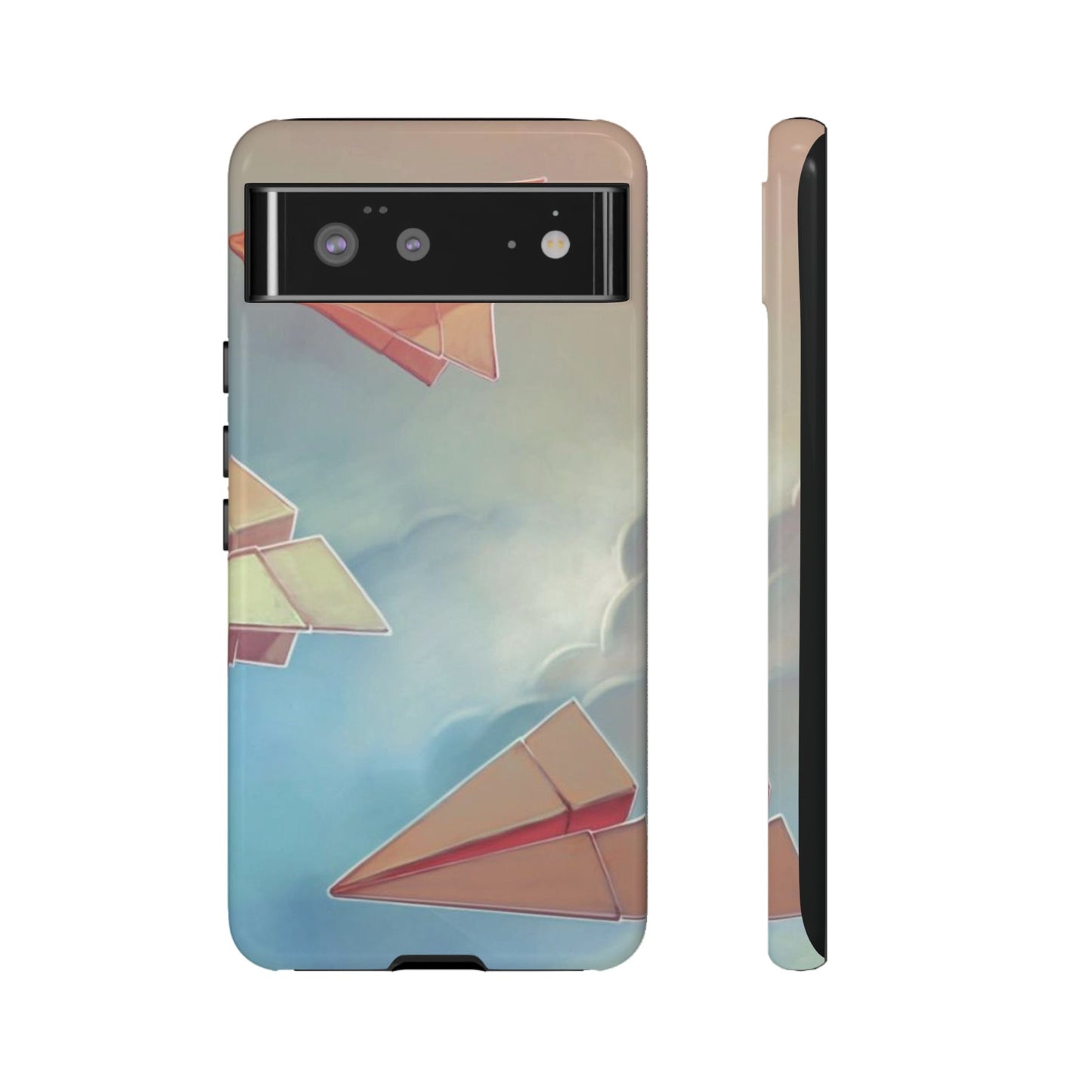 Paper Plane Wallpaper Phone Case | iPhone 15 Plus/ Pro, 14, 13, 12| Google Pixel 7, Pro, 5| Samsung Galaxy S23 All Major Phone Models