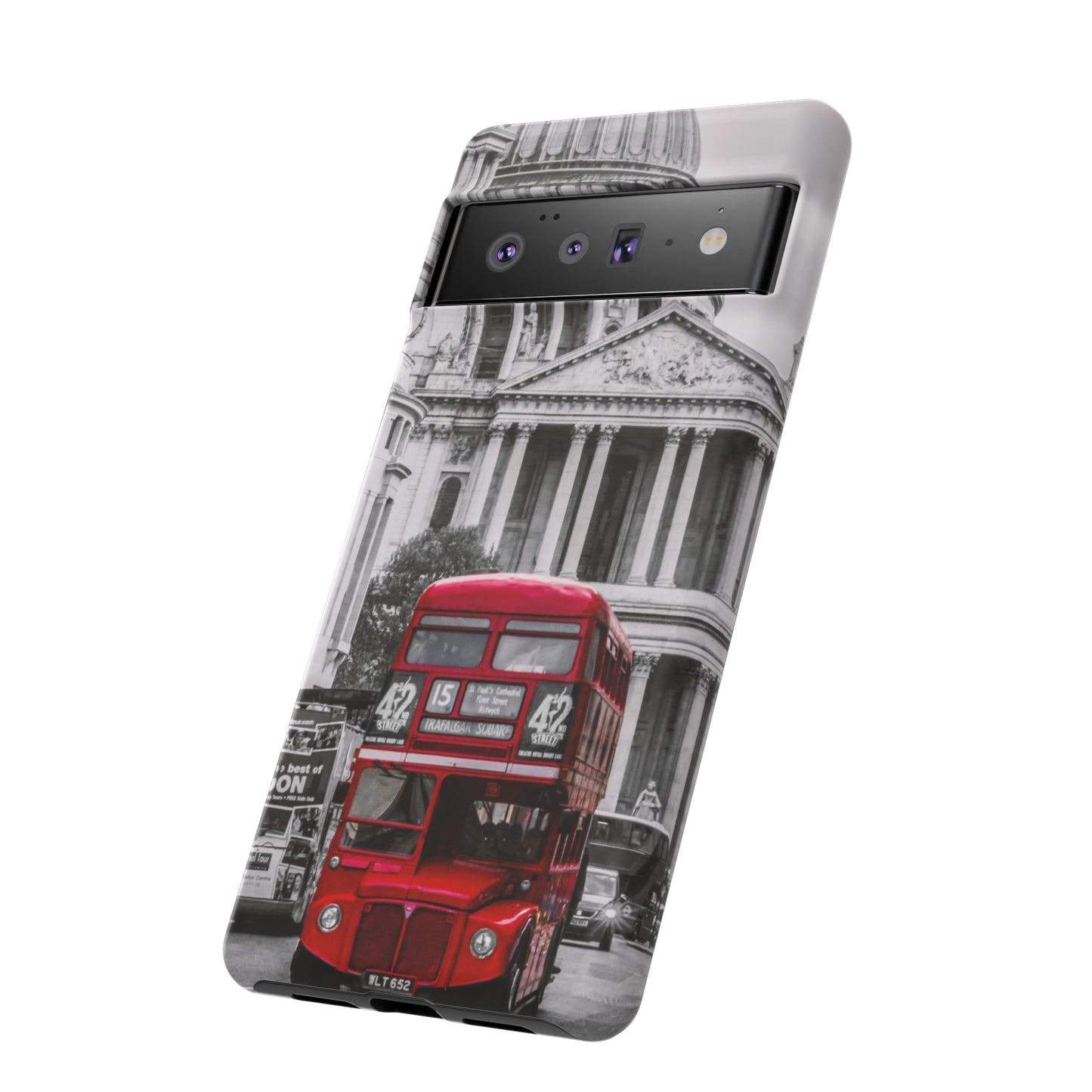 London Bus Wallpaper Phone Case | iPhone 15 Plus/ Pro, 14, 13, 12| Google Pixel 7, Pro, 5| Samsung Galaxy S23 All Major Phone Models