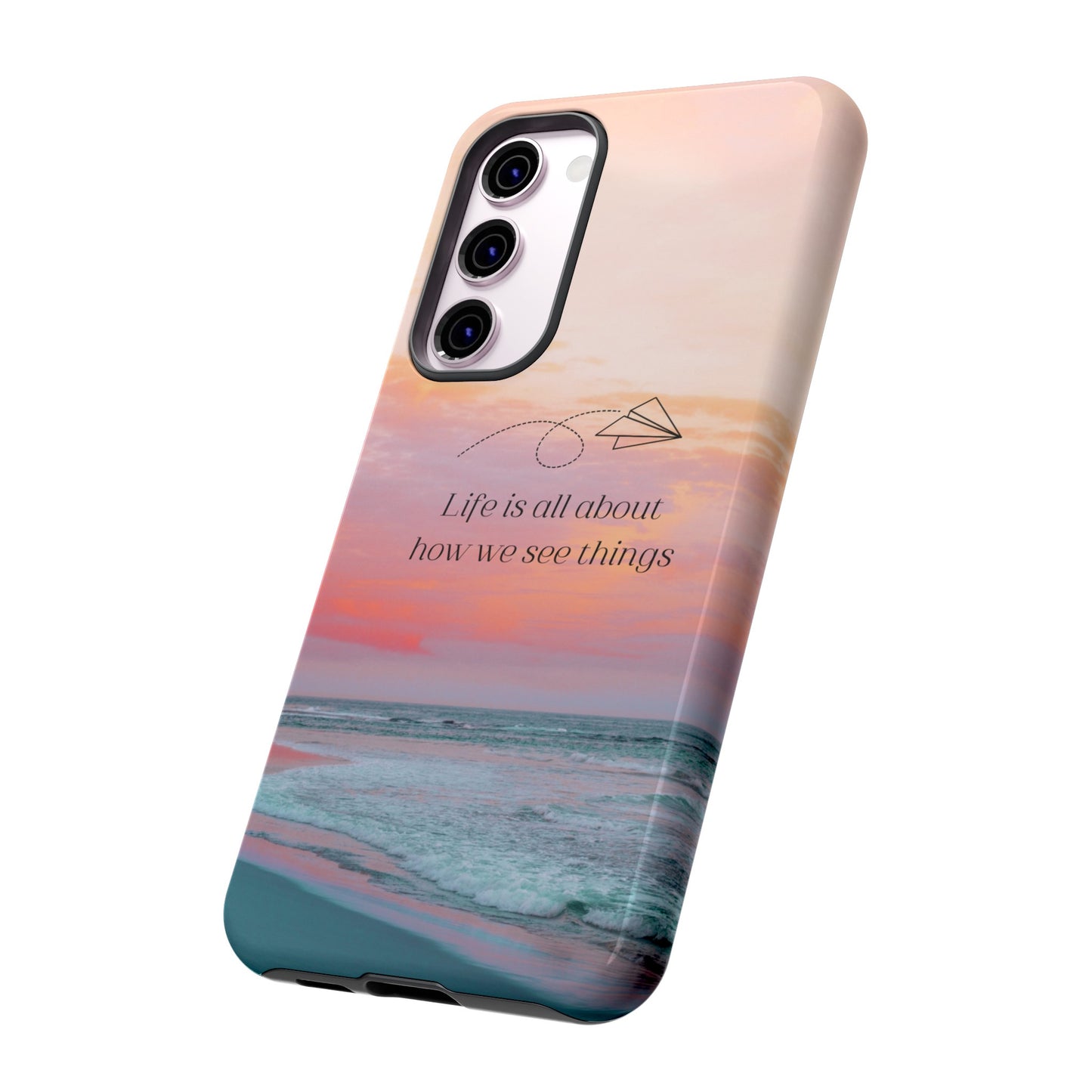 Thoughts at Sunset Phone Case | iPhone 15 Plus/ Pro, 14, 13, 12| Google Pixel 7, Pro, 5| Samsung Galaxy S23 All Major Phone Models