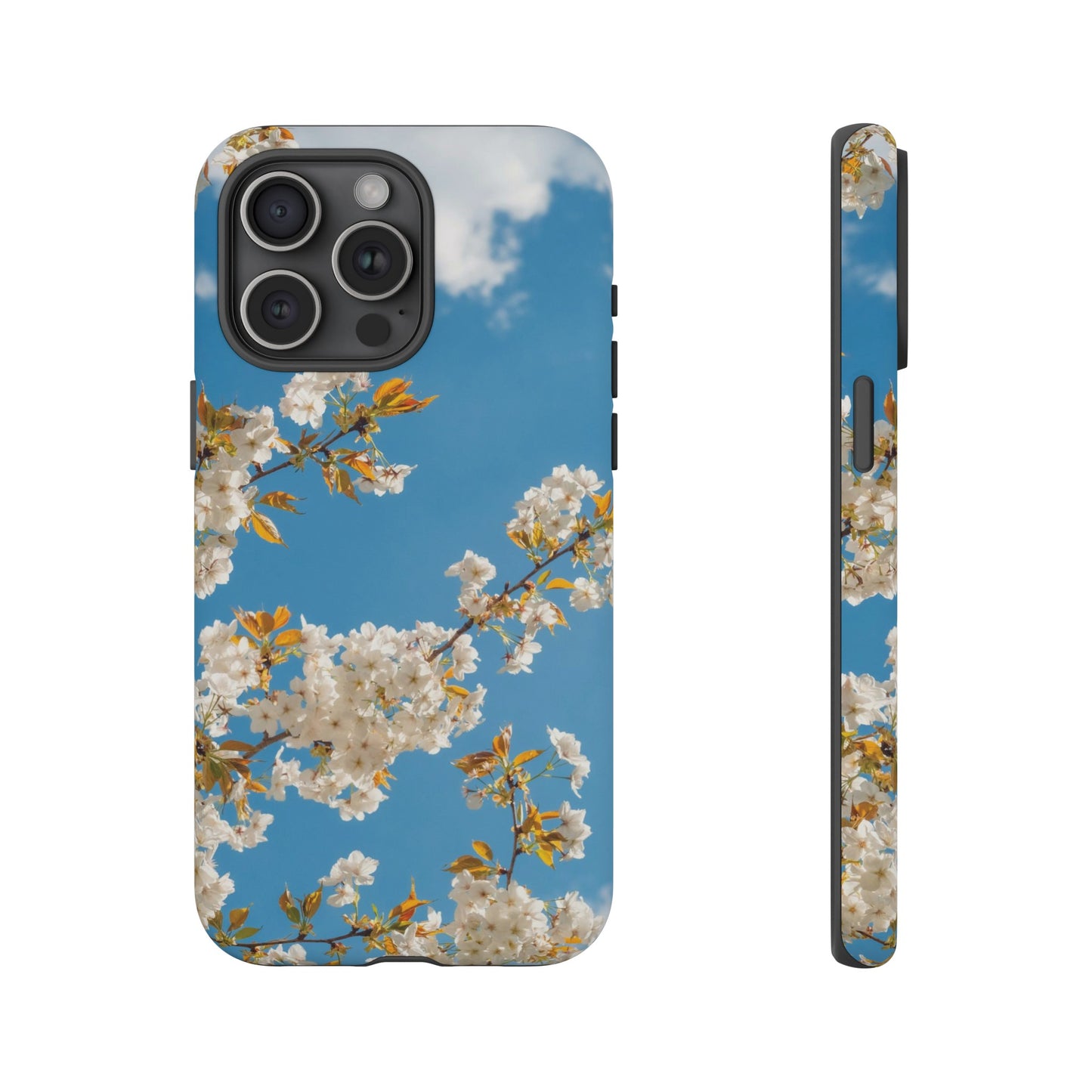 White Blossom Wallpaper Phone Case | iPhone 15 Plus/ Pro, 14, 13, 12| Google Pixel 7, Pro, 5| Samsung Galaxy S23 All Major Phone Models