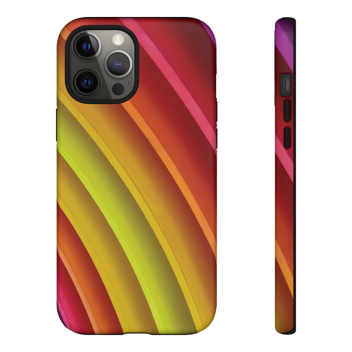 Curved Colourful Wallpaper Phone Case | iPhone 15 Plus/ Pro, 14, 13, 12| Google Pixel 7, Pro, 5| Samsung Galaxy S23 All Major Phone Models