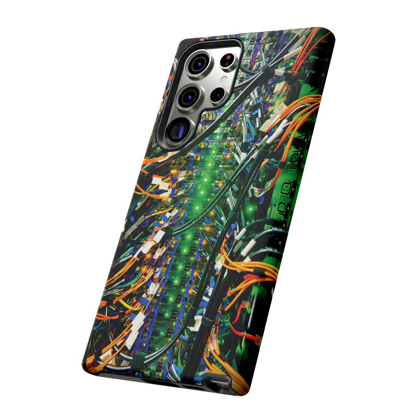 Green Computer Circuitboard Wallpaper Phone Case | iPhone 15 Plus/ Pro, 14, 13, 12| Google Pixel 7, Pro, 5| Samsung Galaxy S23 All Major Phone Models