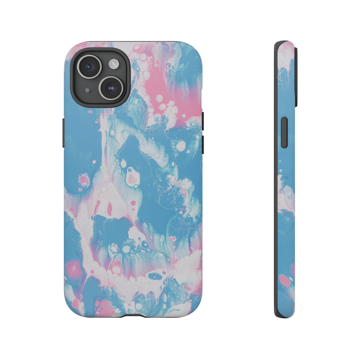 Baby Pink & Blue Resin Inspired Phone Case |iPhone 15 Plus/ Pro, 14, 13, 12|Google Pixel 7, Pro, 5|Samsung Galaxy S23 All Major Phone Models