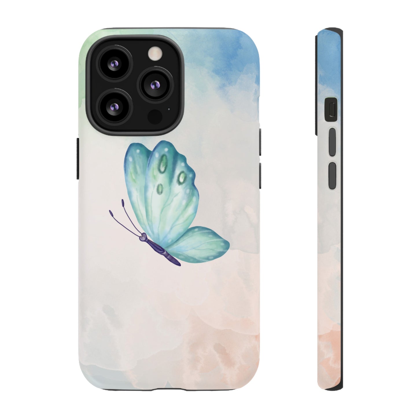 Blue Butterfly Wallpaper Phone Case  | iPhone 15 Plus/ Pro, 14, 13, 12| Google Pixel 7, Pro, 5| Samsung Galaxy S23 All Major Phone Models