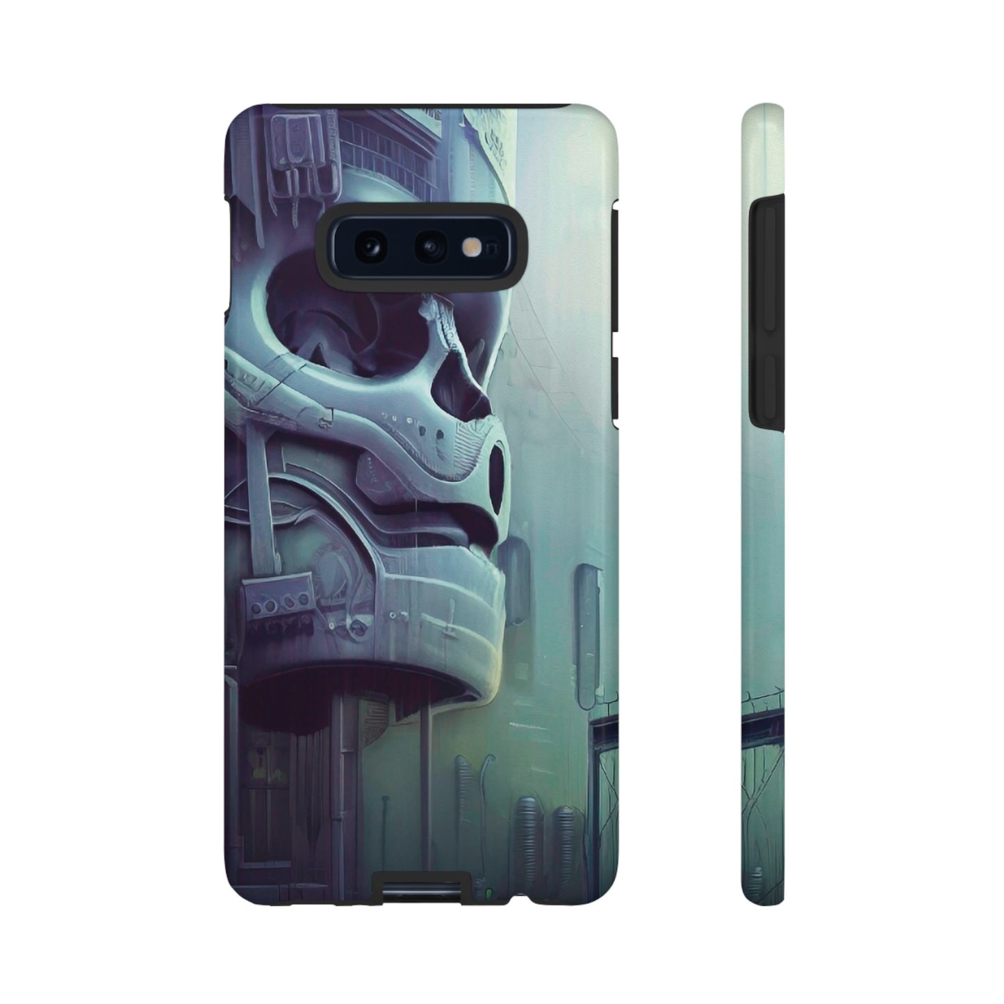 Sci-Fi Skull Wallpaper Phone Case | iPhone 15 Plus/ Pro, 14, 13, 12| Google Pixel 7, Pro, 5| Samsung Galaxy S23 All Major Phone Models