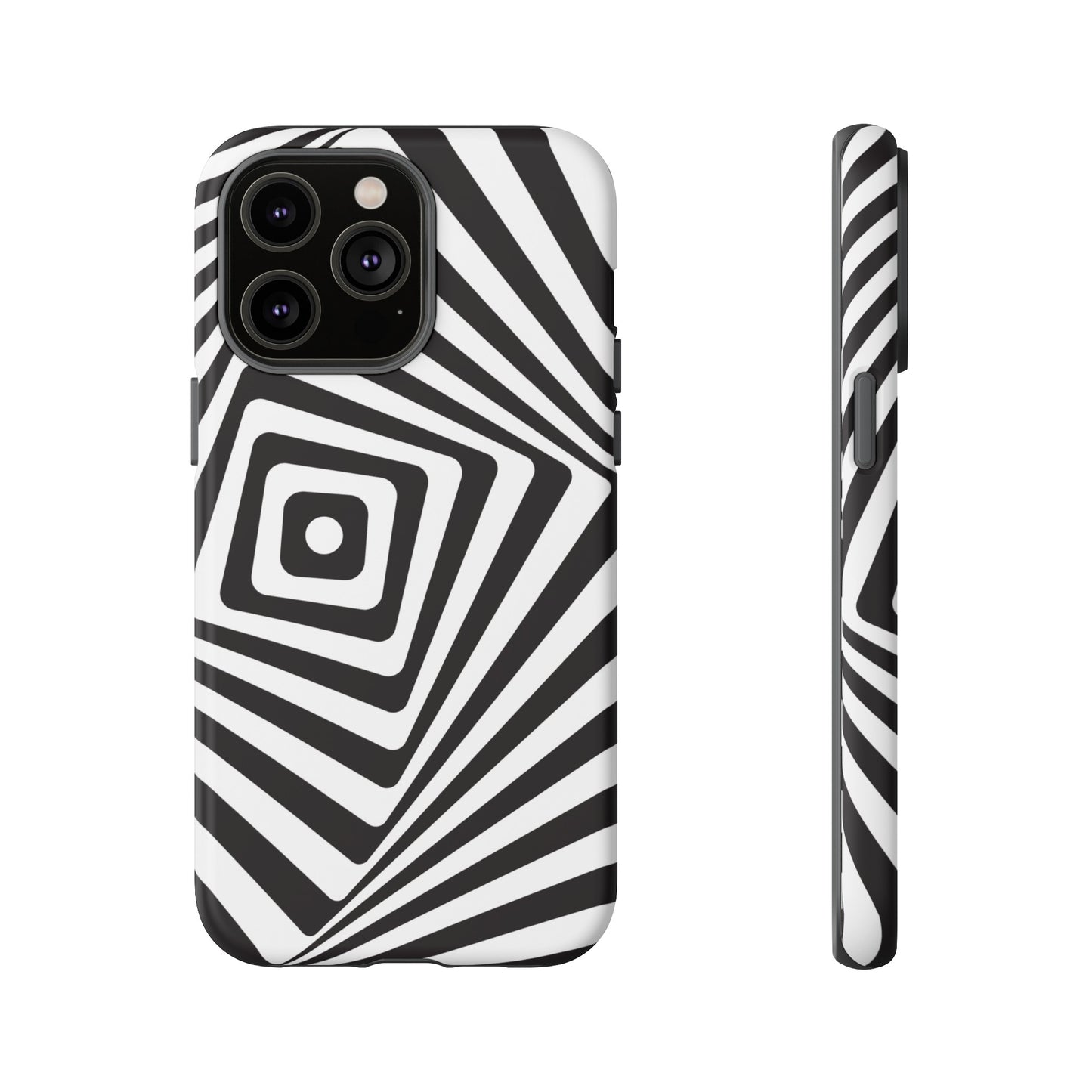 Black & White Spiral Wallpaper Phone Case | iPhone 15 Plus/ Pro, 14, 13, 12| Google Pixel 7, Pro, 5| Samsung Galaxy S23 All Major Phone Models