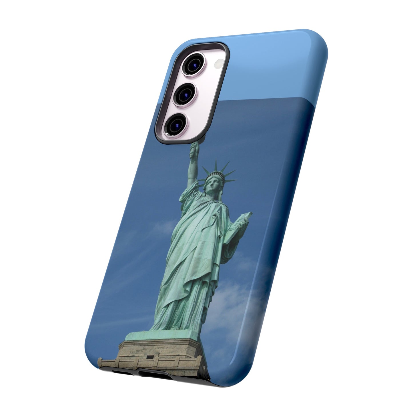 Statue Of Liberty Wallpaper Phone Case | iPhone 15 Plus/ Pro, 14, 13, 12| Google Pixel 7, Pro, 5| Samsung Galaxy S23 All Major Phone Models