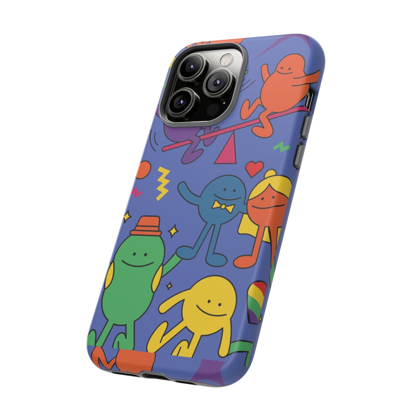 Colourful Cartoon Wallpaper Phone Case | iPhone 15 Plus/ Pro, 14, 13, 12| Google Pixel 7, Pro, 5| Samsung Galaxy S23 All Major Phone Models