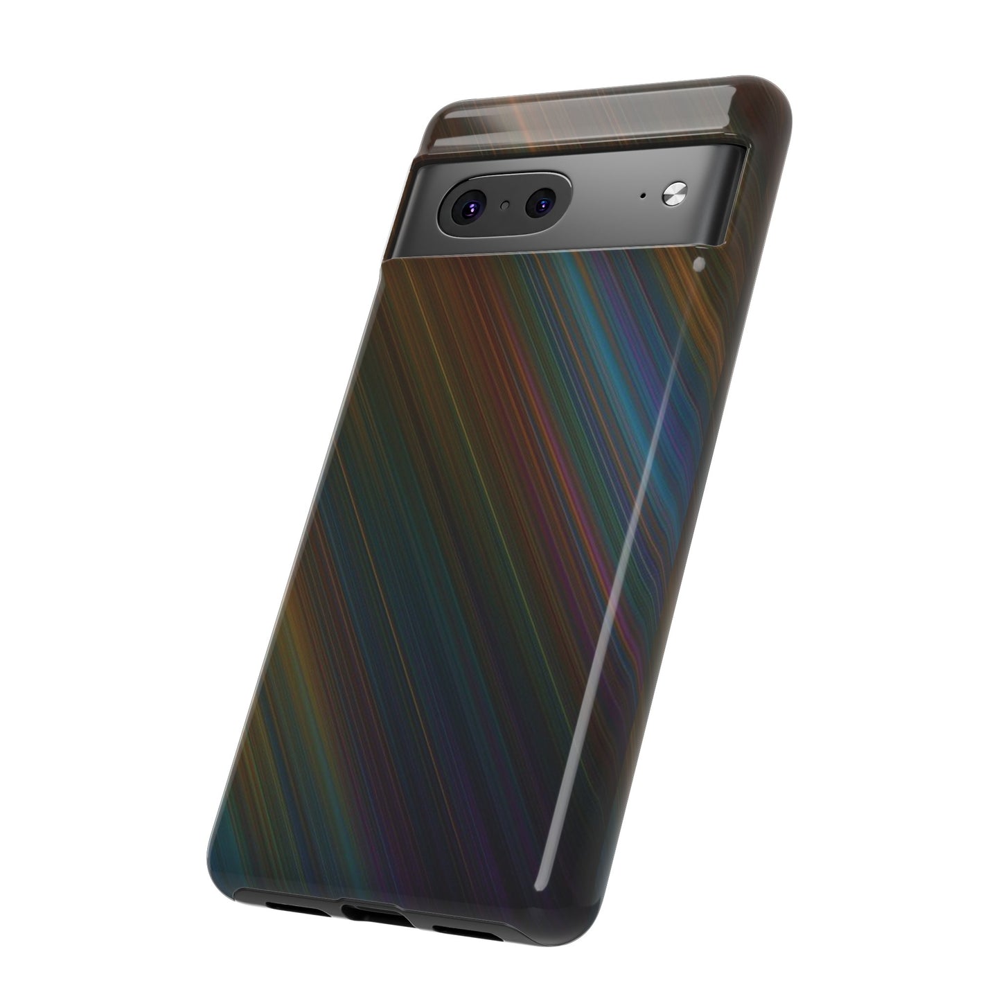 Slanted Rainbow Wallpaper Phone Case | iPhone 15 Plus/ Pro, 14, 13, 12| Google Pixel 7, Pro, 5| Samsung Galaxy S23 All Major Phone Models