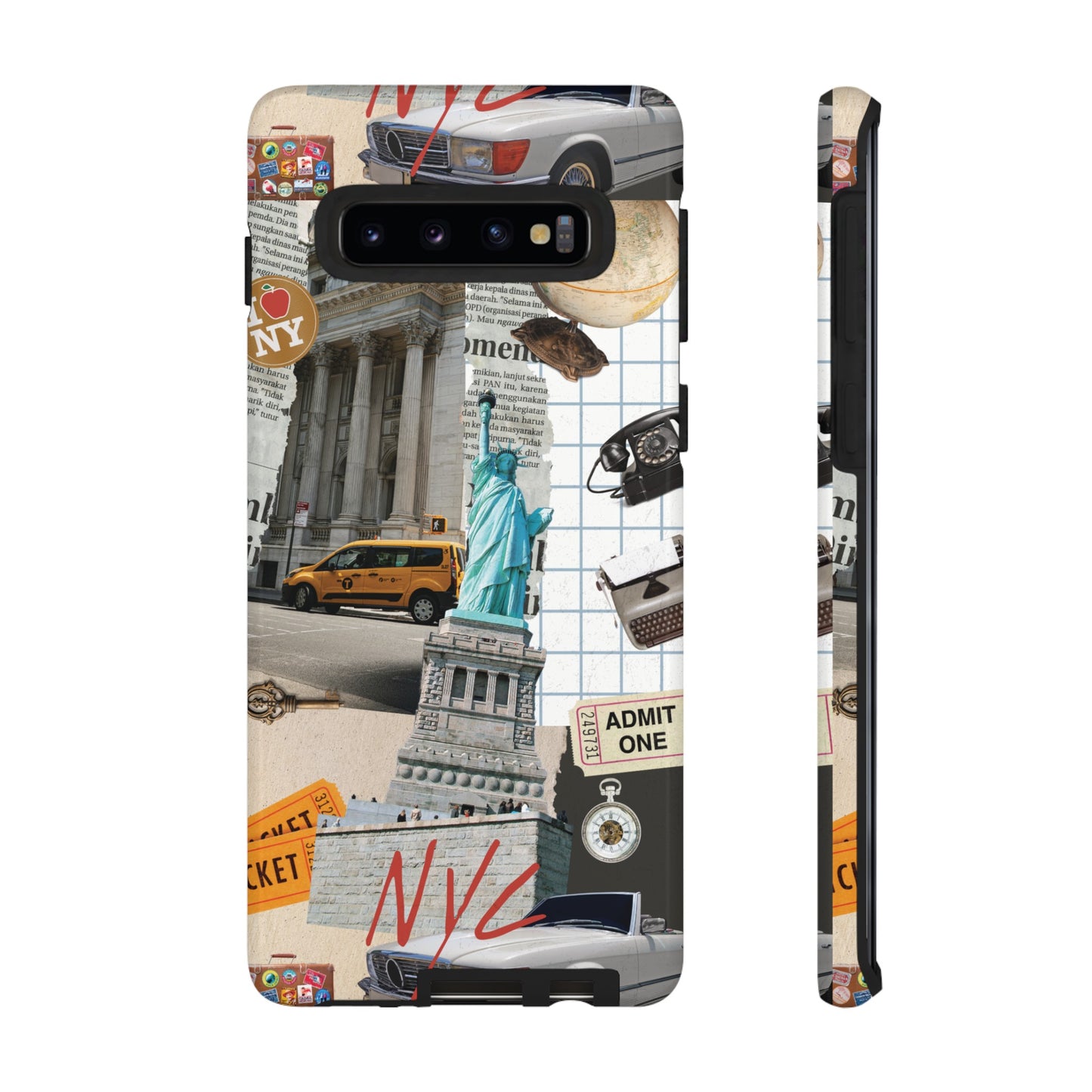 New York City Collage Wallpaper Phone Case | iPhone 15 Plus/ Pro, 14, 13, 12| Google Pixel 7, Pro, 5| Samsung Galaxy S23 All Major Phone Models