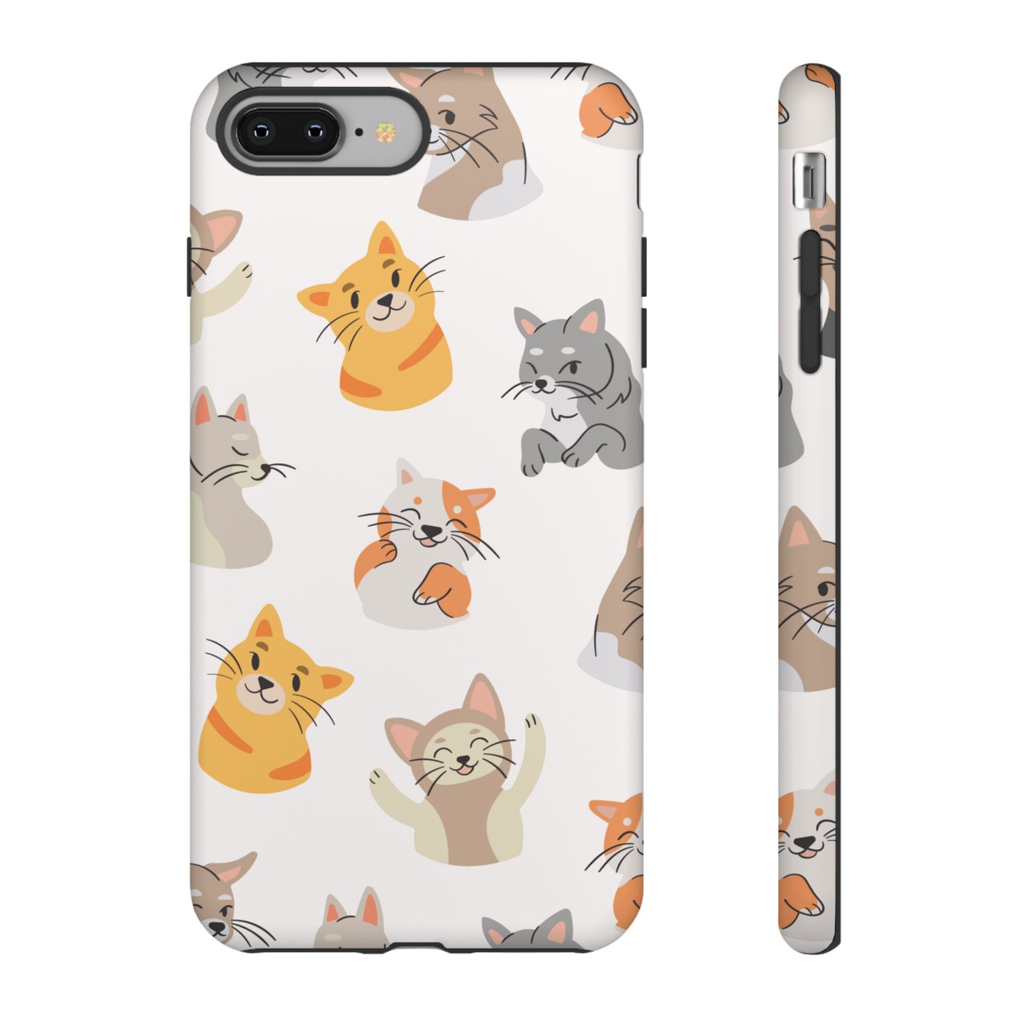 Adorable Cats Wallpaper Phone Case | iPhone 15 Plus/ Pro, 14, 13, 12| Google Pixel 7, Pro, 5| Samsung Galaxy S23 All Major Phone Models