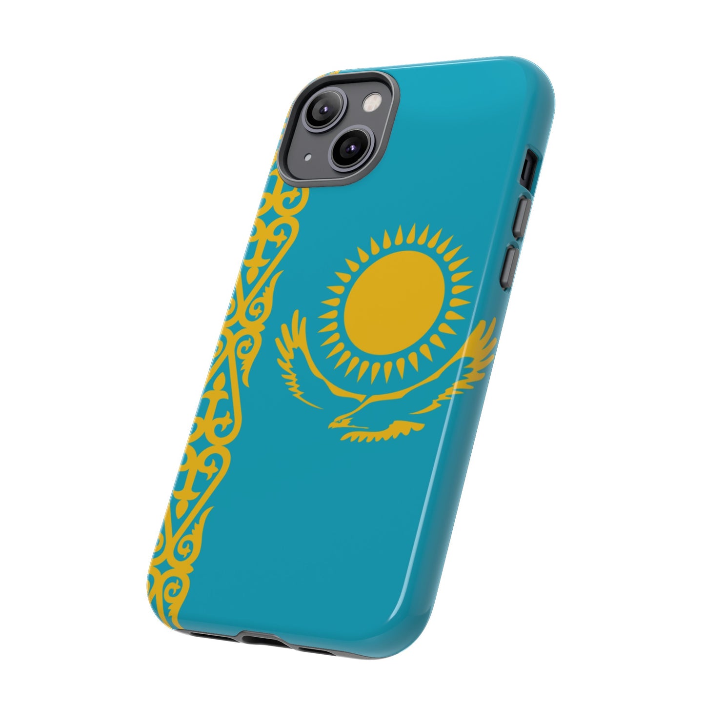 Kazakhstan Flag Phone Case | iPhone 15 Plus/ Pro, 14, 13, 12| Google Pixel 7, Pro, 5| Samsung Galaxy S23 All Major Phone Models