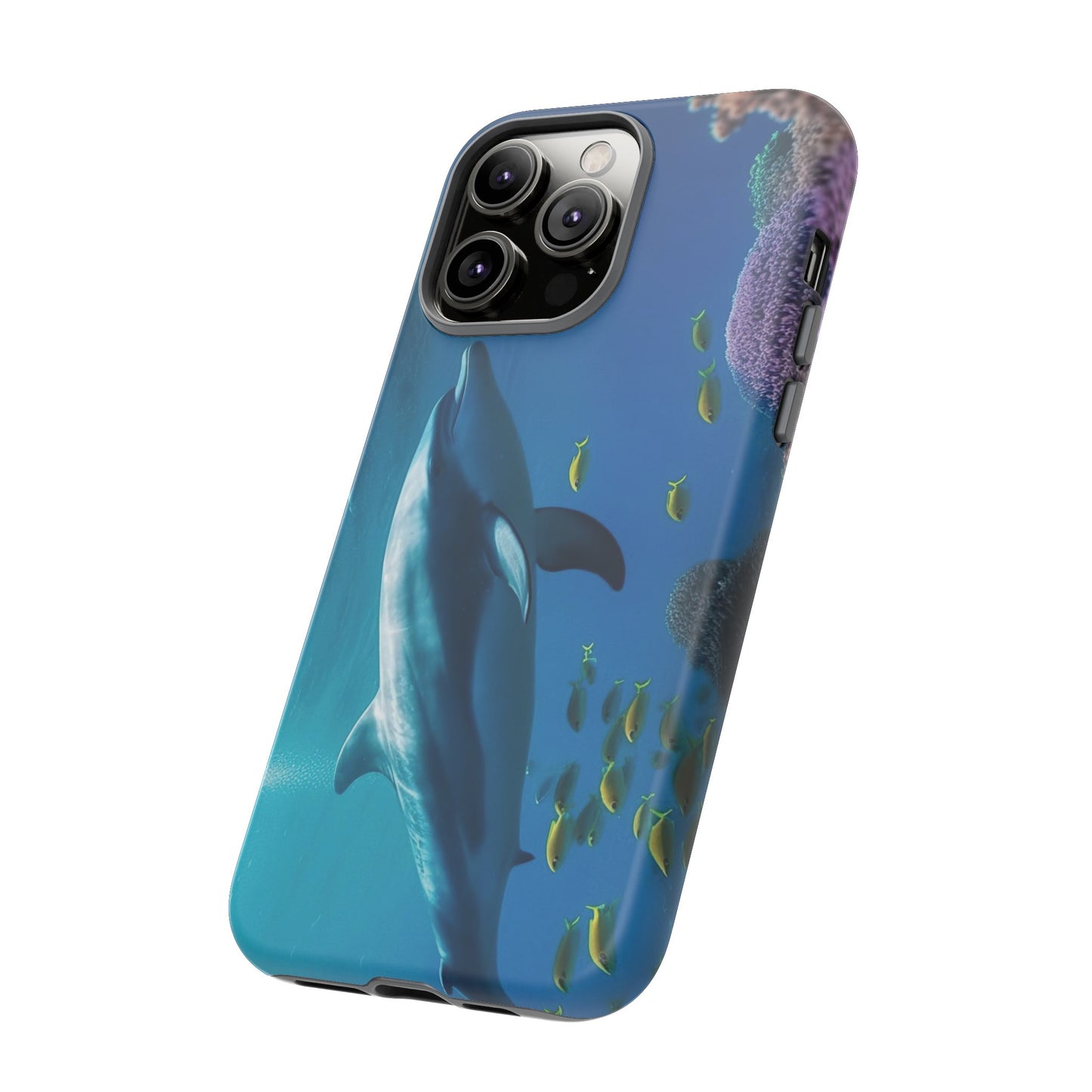 Dolphin Wallpaper Phone Case | iPhone 15 Plus/ Pro, 14, 13, 12| Google Pixel 7, Pro, 5| Samsung Galaxy S23 All Major Phone Models