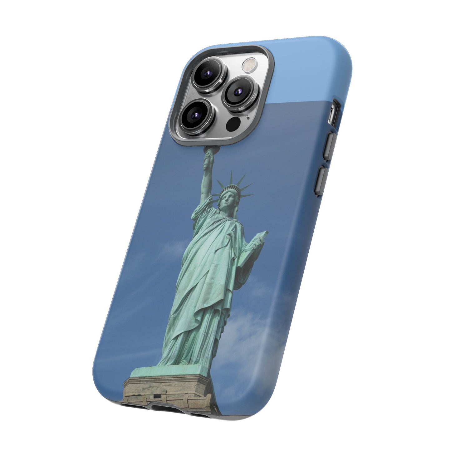 Statue Of Liberty Wallpaper Phone Case | iPhone 15 Plus/ Pro, 14, 13, 12| Google Pixel 7, Pro, 5| Samsung Galaxy S23 All Major Phone Models