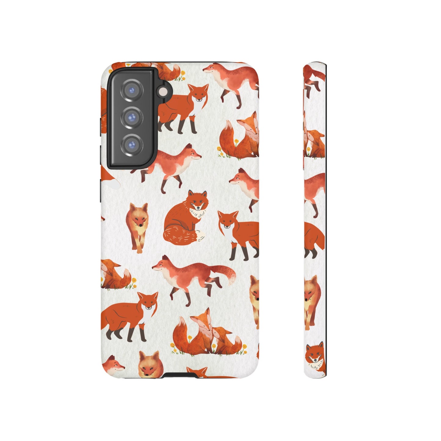 Foxes Wallpaper Phone Case | iPhone 15 Plus/ Pro, 14, 13, 12| Google Pixel 7, Pro, 5| Samsung Galaxy S23 All Major Phone Models