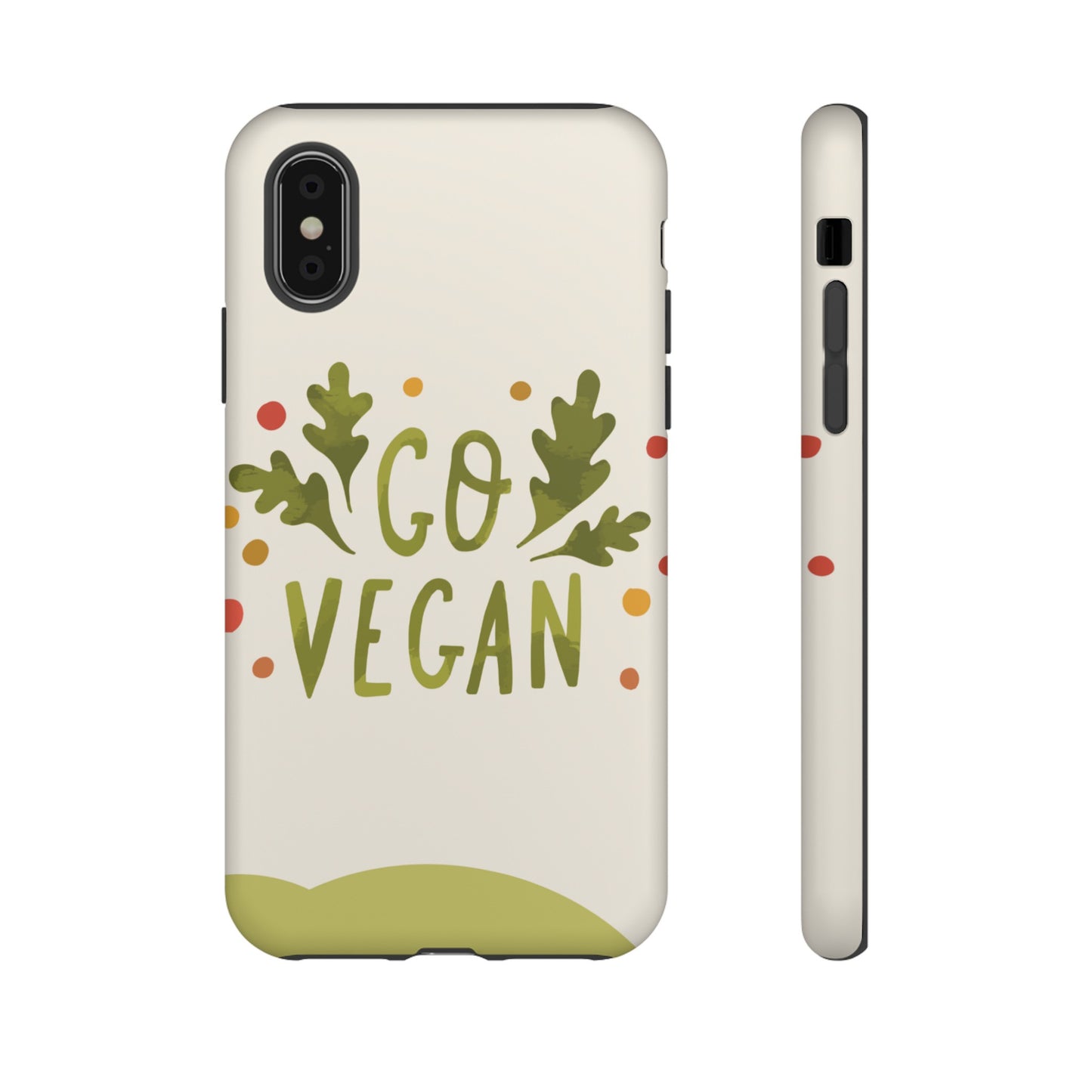 Go Vegan Wallpaper Phone Case | iPhone 15 Plus/ Pro, 14, 13, 12| Google Pixel 7, Pro, 5| Samsung Galaxy S23 All Major Phone Models