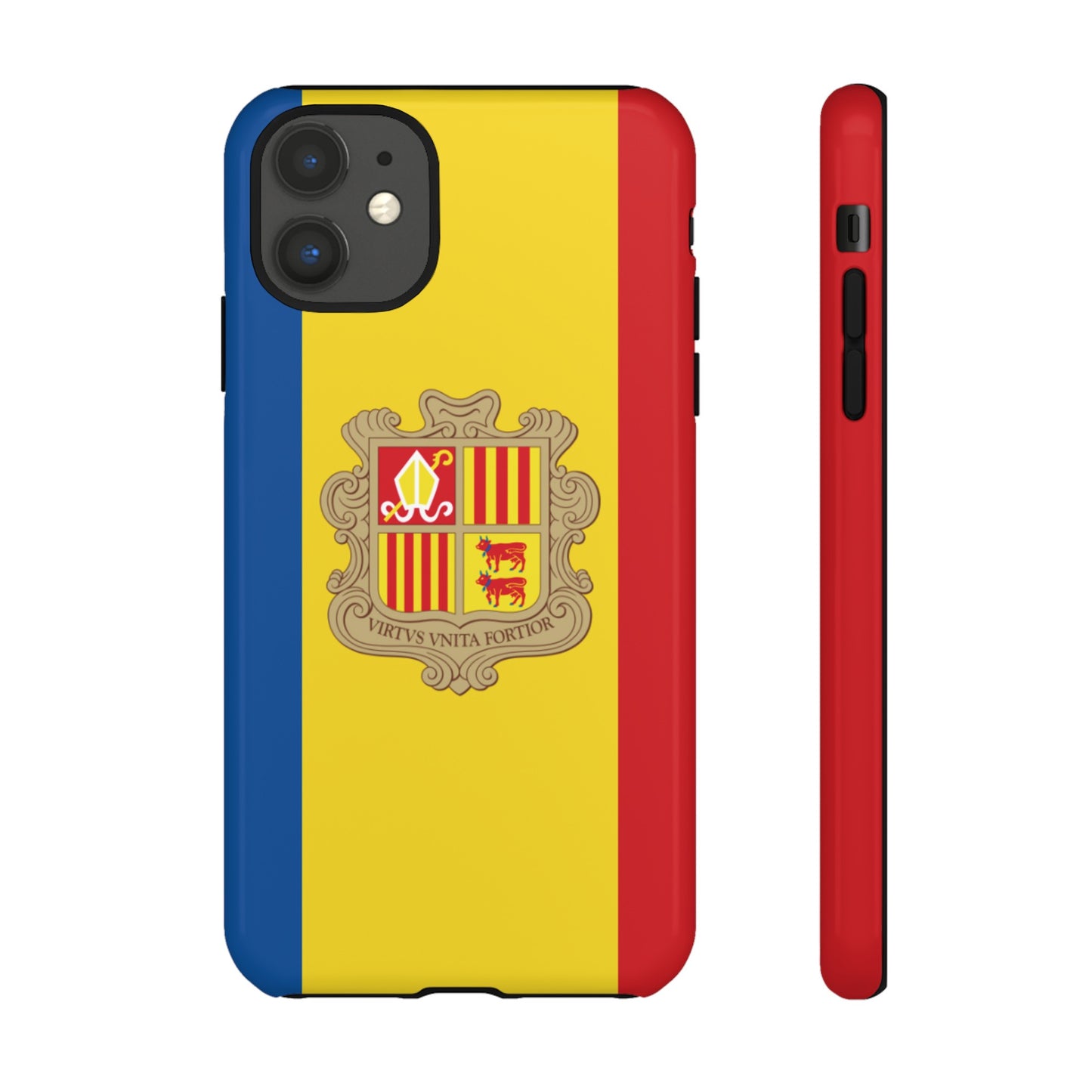 Andorra Flag Phone Case | iPhone 15 Plus/ Pro, 14, 13, 12| Google Pixel 7, Pro, 5| Samsung Galaxy S23 All Major Phone Models