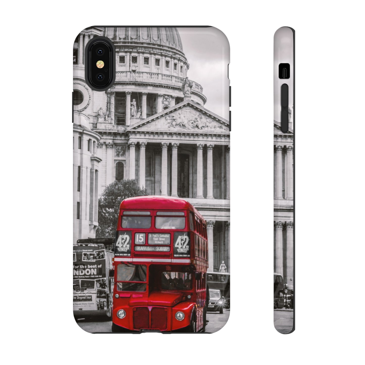 London Bus Wallpaper Phone Case | iPhone 15 Plus/ Pro, 14, 13, 12| Google Pixel 7, Pro, 5| Samsung Galaxy S23 All Major Phone Models