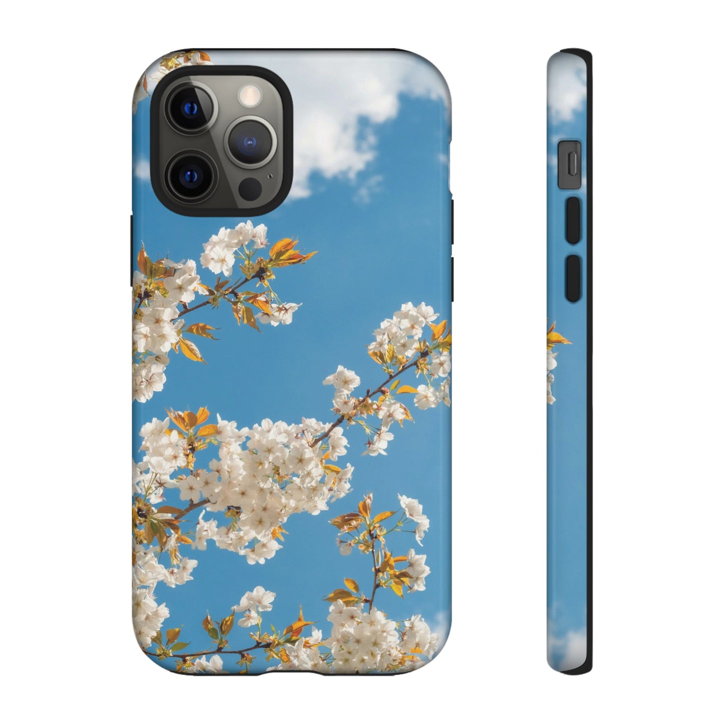 White Blossom Wallpaper Phone Case | iPhone 15 Plus/ Pro, 14, 13, 12| Google Pixel 7, Pro, 5| Samsung Galaxy S23 All Major Phone Models