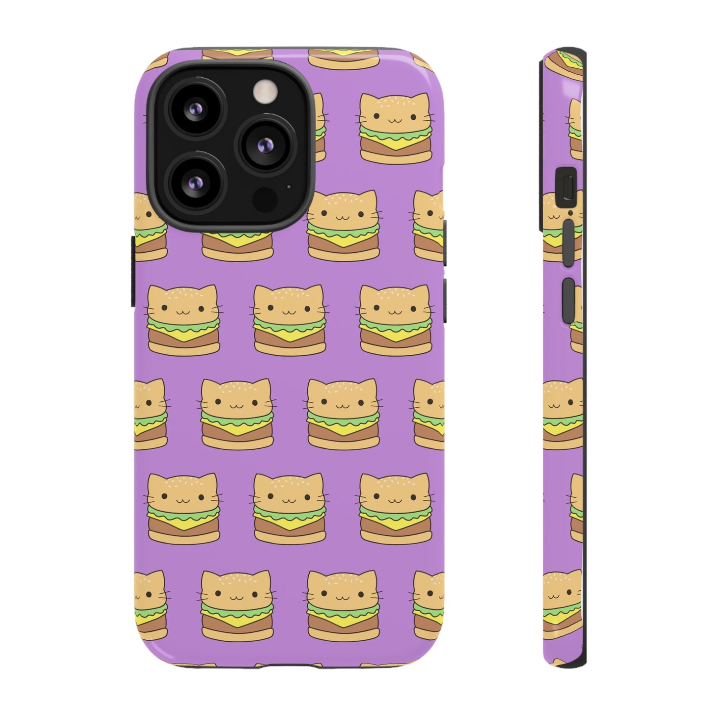 Cat Burger Phone Case | iPhone 15 Plus/ Pro, 14, 13, 12| Google Pixel 7, Pro, 5| Samsung Galaxy S23 All Major Phone Models