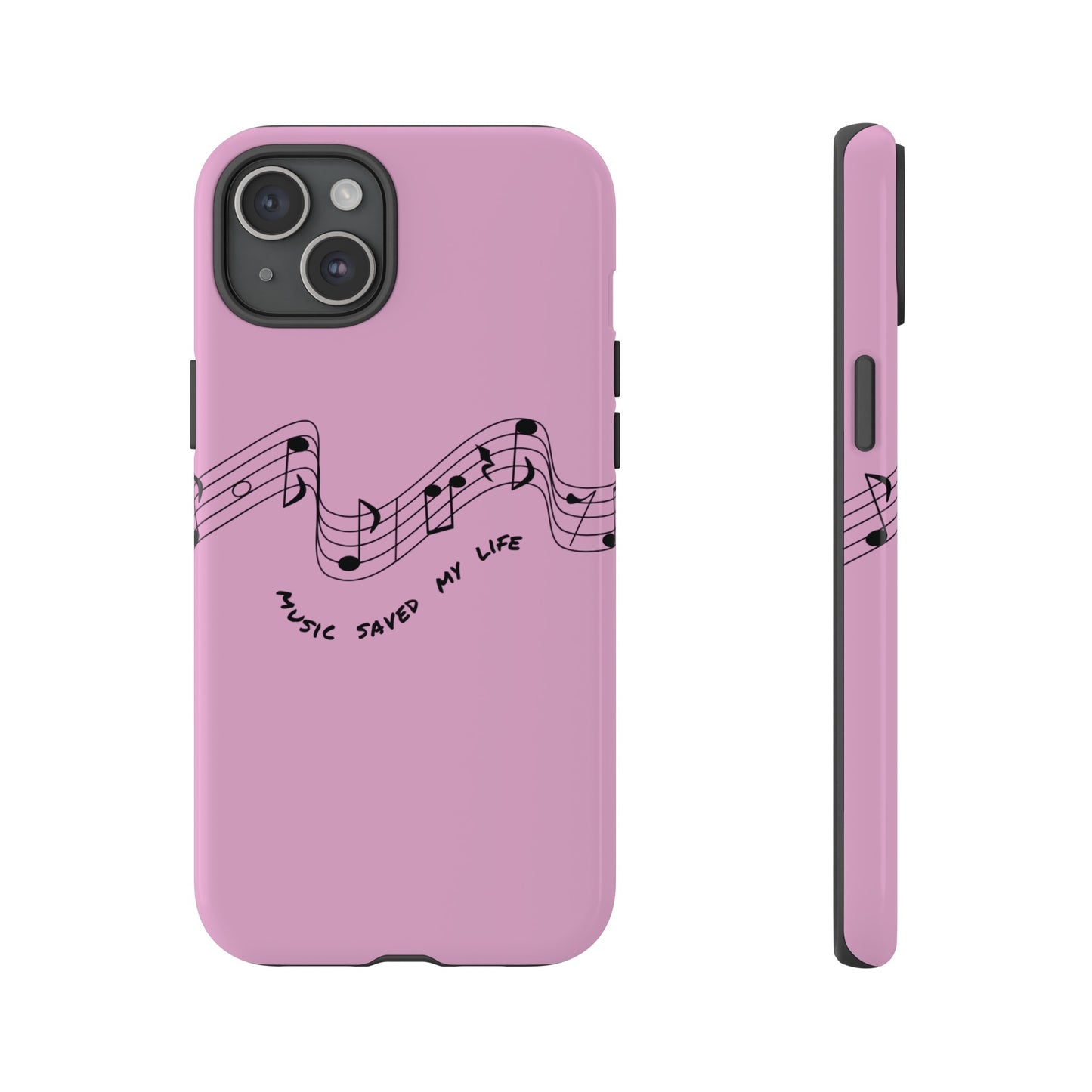 Music Saved My Life Wallpaper Phone Case | iPhone 15 Plus/ Pro, 14, 13, 12| Google Pixel 7, Pro, 5| Samsung Galaxy S23 All Major Phone Models