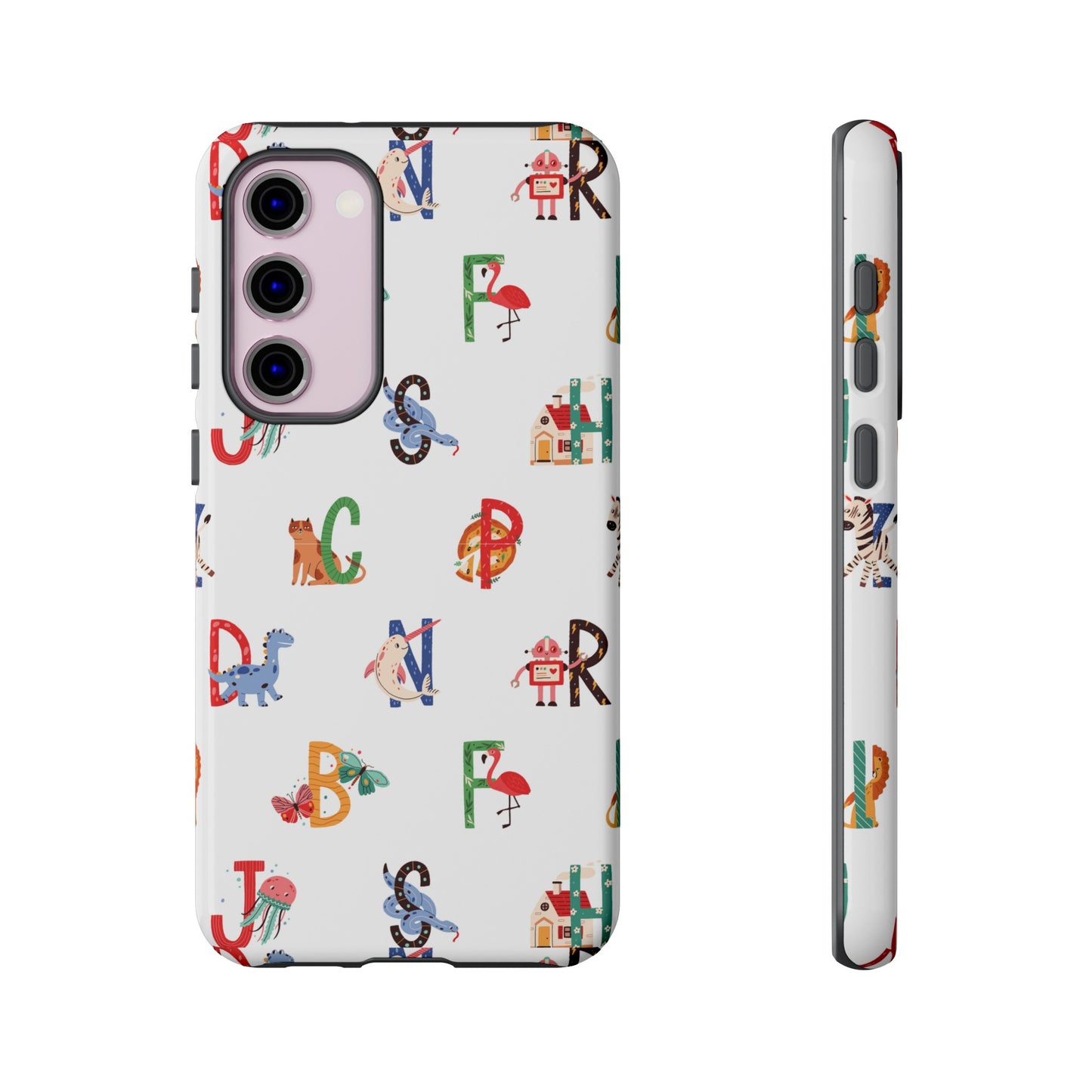 Alphabet Wallpaper Phone Case| iPhone 15 Plus/ Pro, 14, 13, 12| Google Pixel 7, Pro, 5| Samsung Galaxy S23 All Major Phone Models