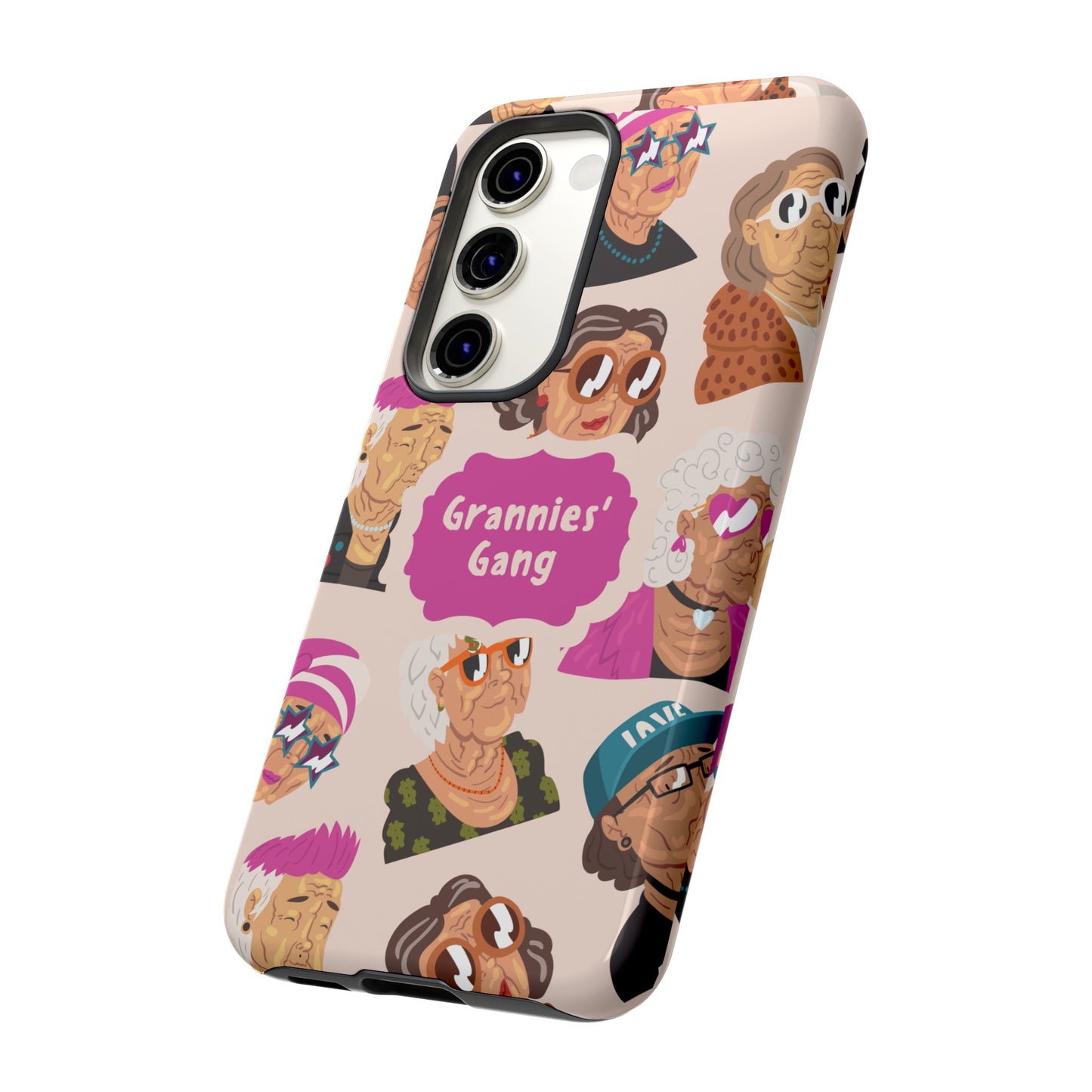 Grannies' Gang Wallpaper Phone Case | iPhone 15 Plus/ Pro, 14, 13, 12| Google Pixel 7, Pro, 5| Samsung Galaxy S23 All Major Phone Models