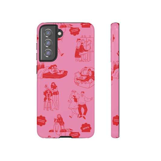 Pink Valentine's Day Wallpaper Phone Case | iPhone 15 Plus/ Pro, 14, 13, 12| Google Pixel 7, Pro, 5| Samsung Galaxy S23 All Major Phone Models